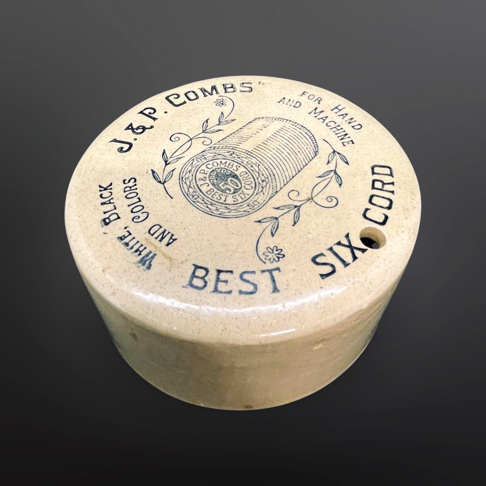 VTG J & P Combs Stoneware Moira Pottery Twine Keeper England - Thumbnail 2