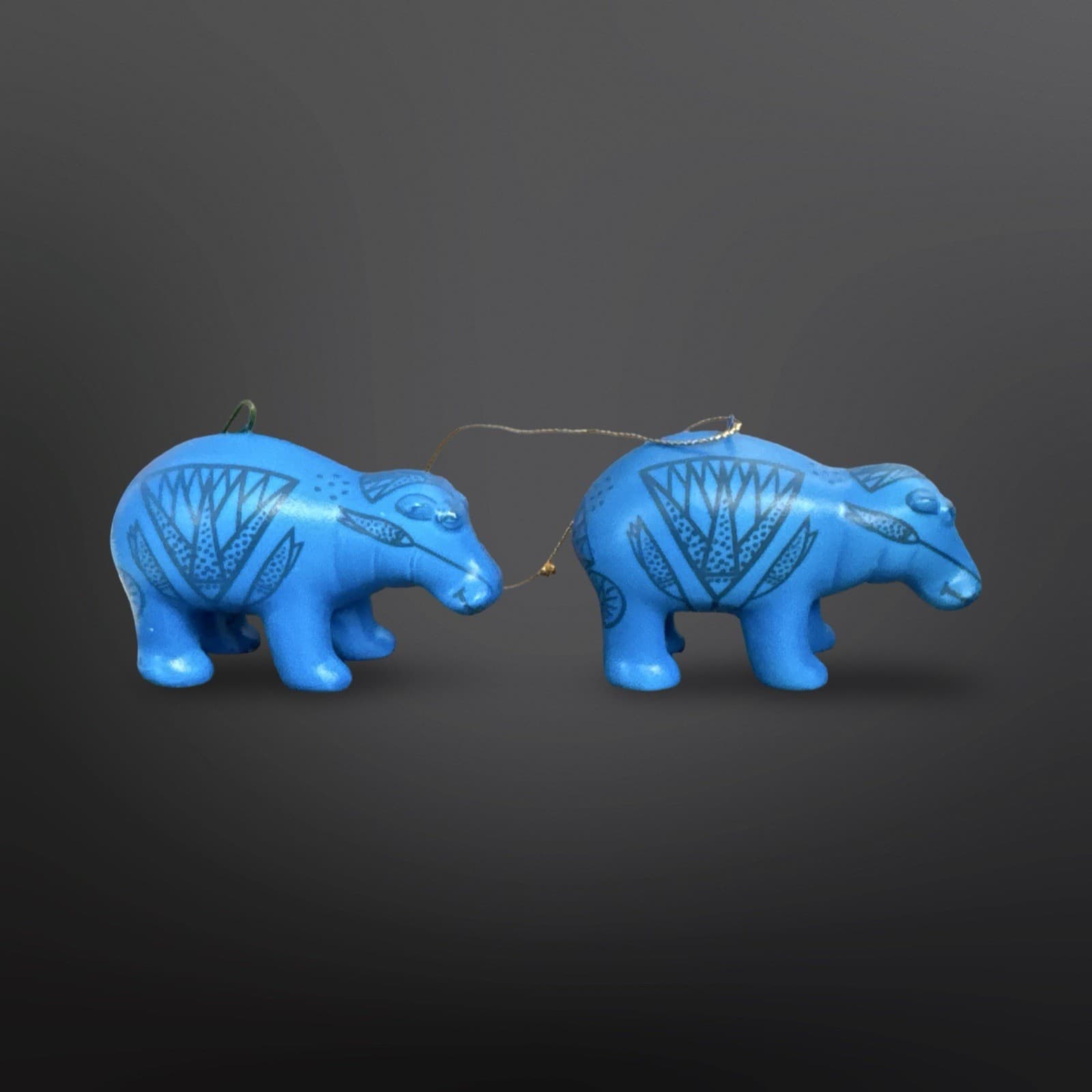 Metropolitan Museum Of Art William The Hippo Ornament Set Vintage 1992 - Thumbnail 4