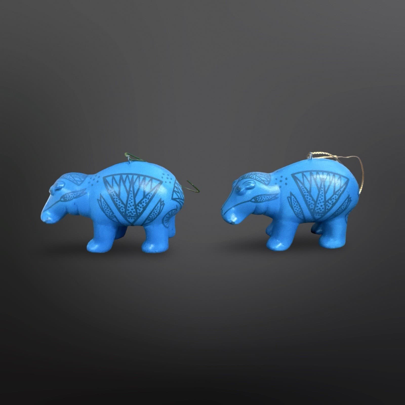 Metropolitan Museum Of Art William The Hippo Ornament Set Vintage 1992 - Thumbnail 2