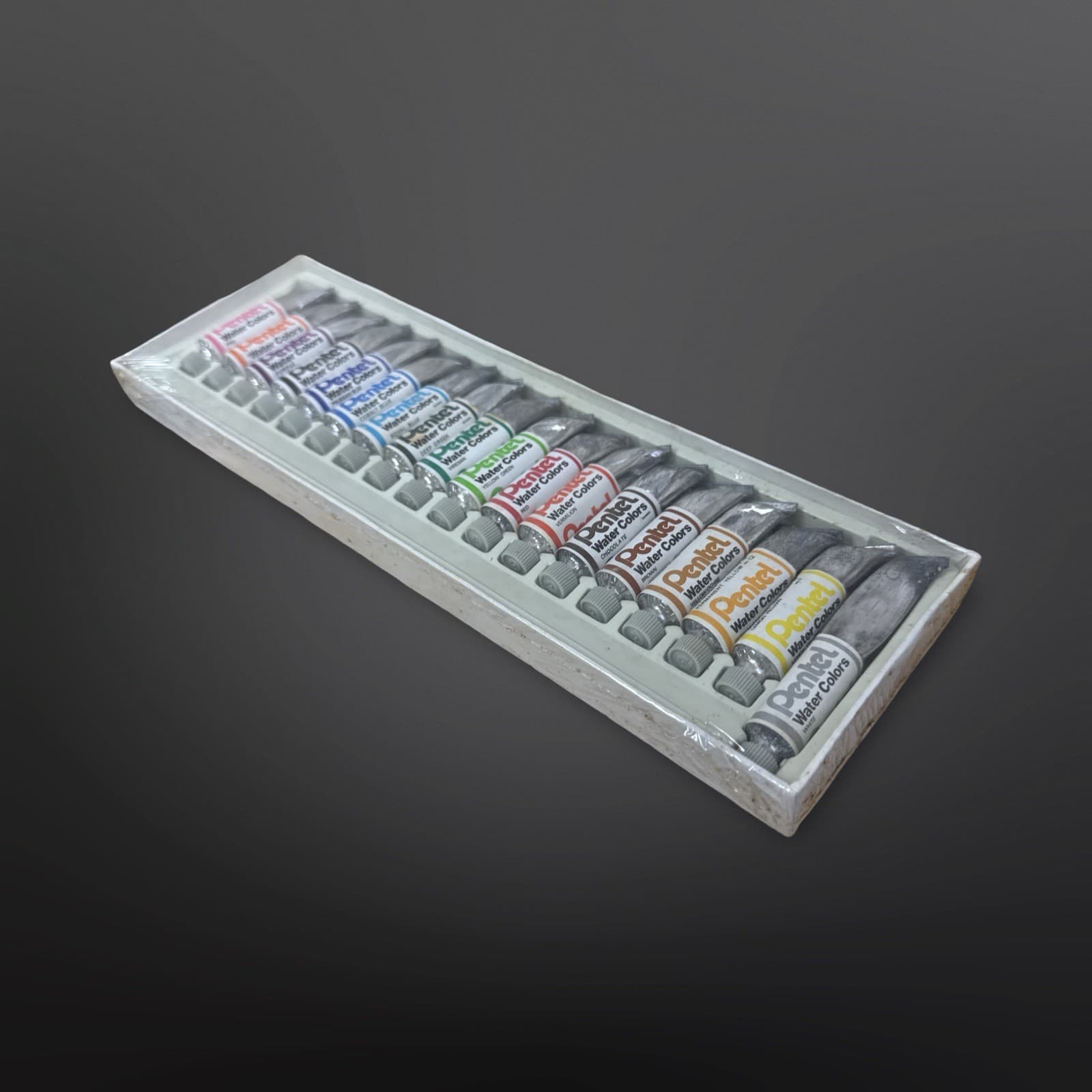 Vintage Pentel Water Colors 18 Tubes Artist Paint Sealed New Old Stock - Thumbnail 6