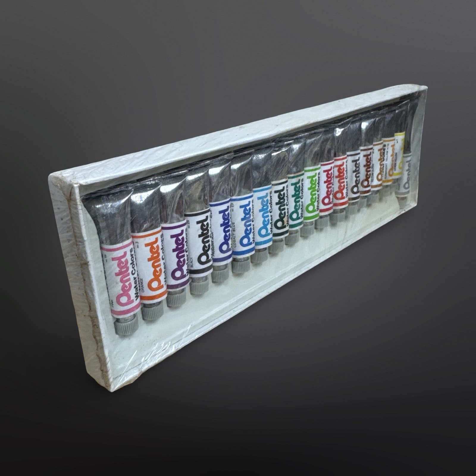 Vintage Pentel Water Colors 18 Tubes Artist Paint Sealed New Old Stock - Thumbnail 5