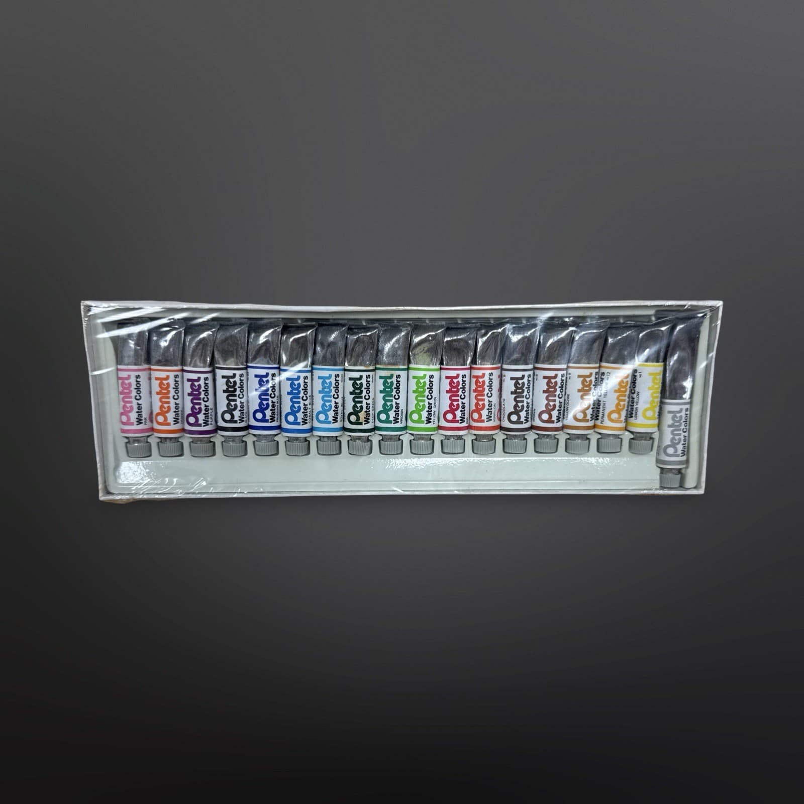 Vintage Pentel Water Colors 18 Tubes Artist Paint Sealed New Old Stock - Thumbnail 4