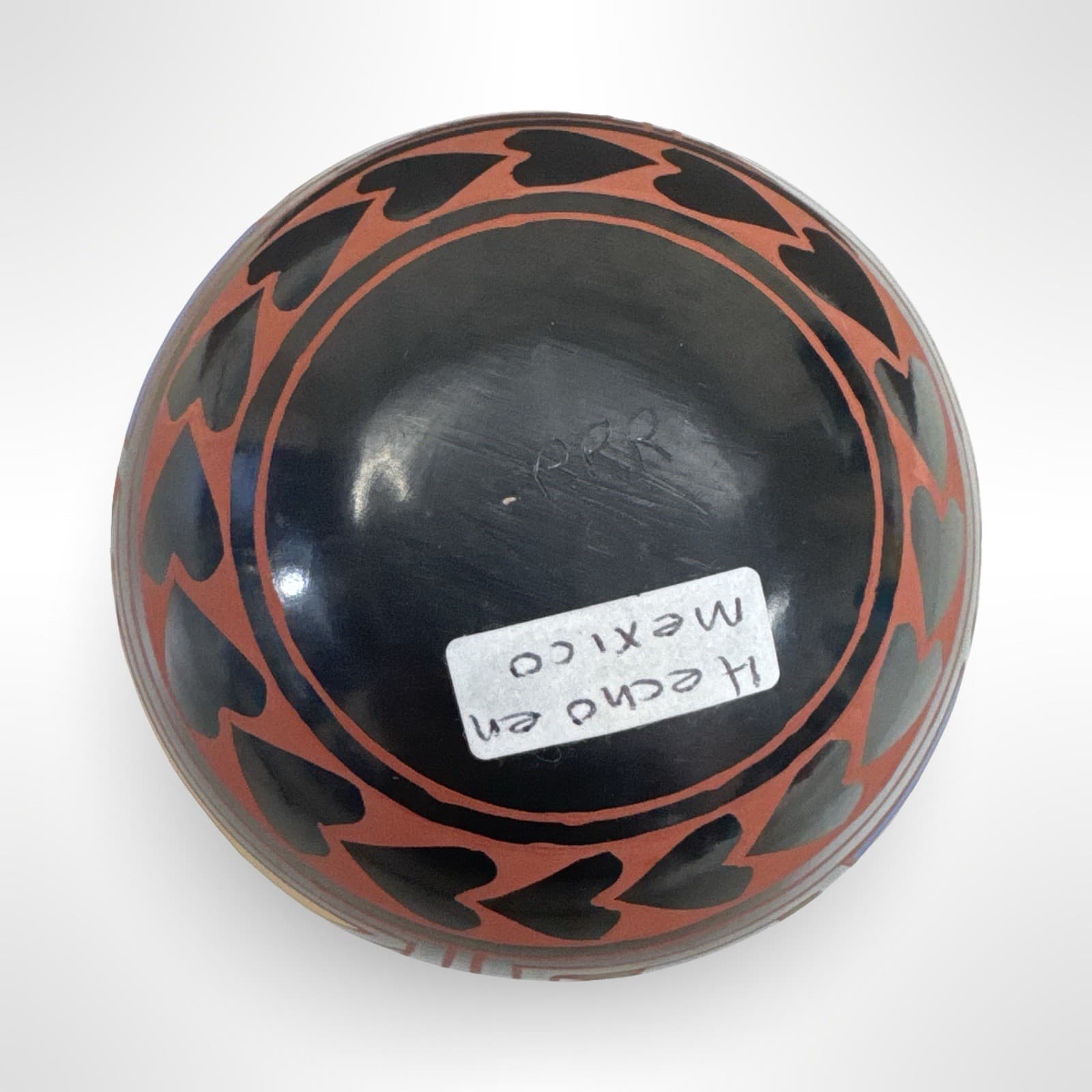 Mata Ortiz Polychrome Mexican Pottery Olla Jar Hand Coiled Signed RRR - Thumbnail 6