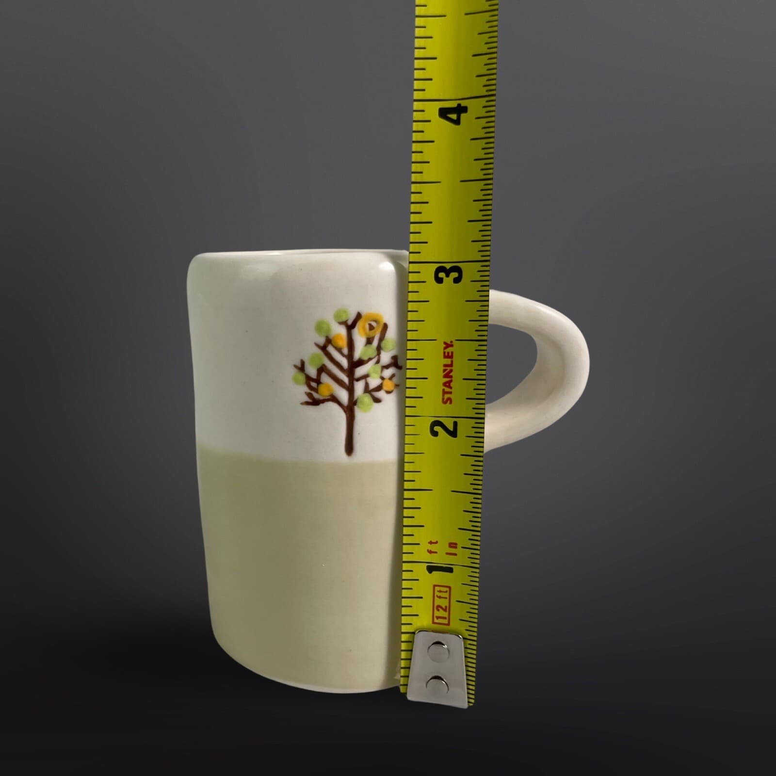 Set of 2 STARBUCKS 2009 Hand-painted Autumn Tree of Life Espresso Cups & Saucers - Thumbnail 8