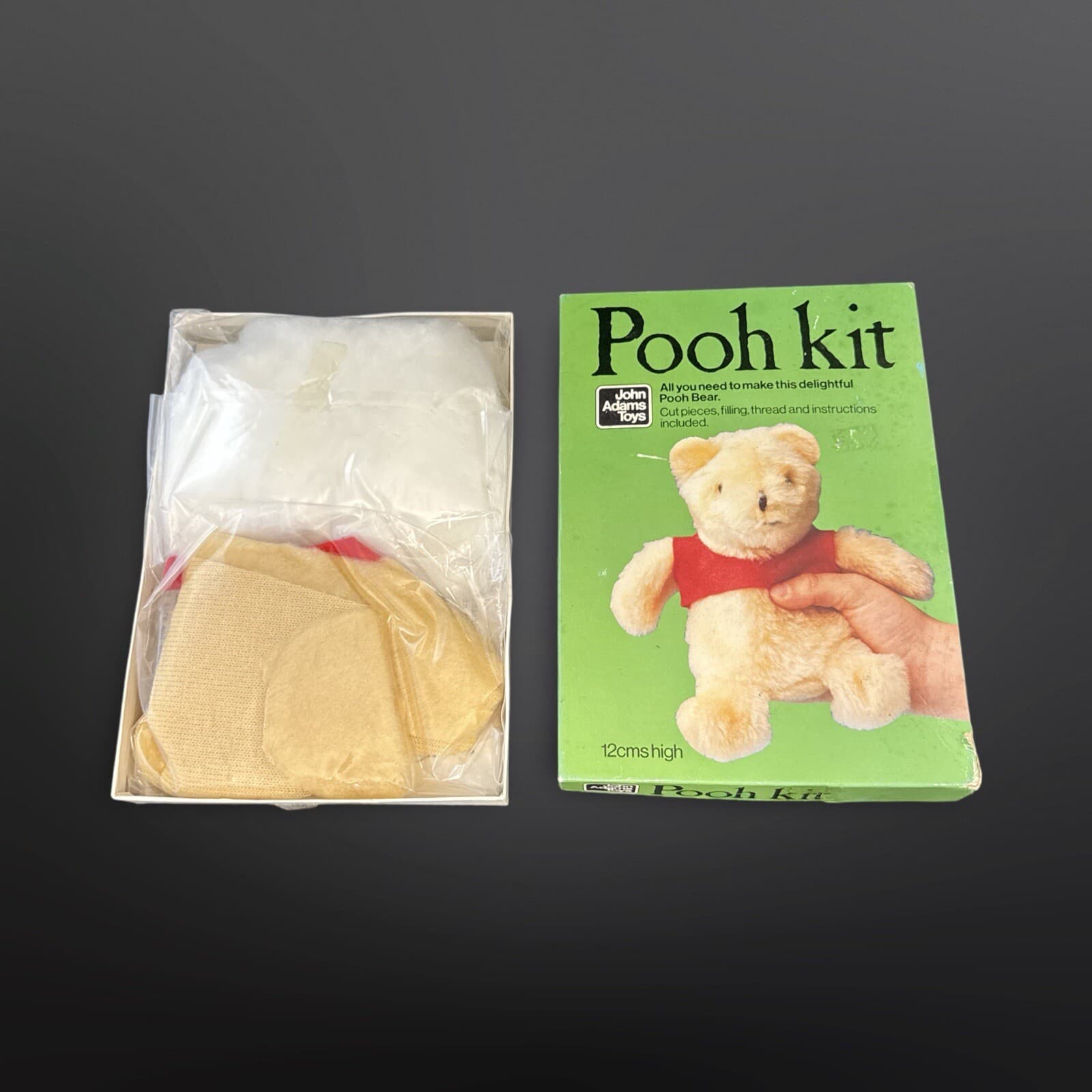 Vintage Open Box NOS John Adams Toys Pooh Kit RARE Winnie The Pooh Plush Kit - Thumbnail 3