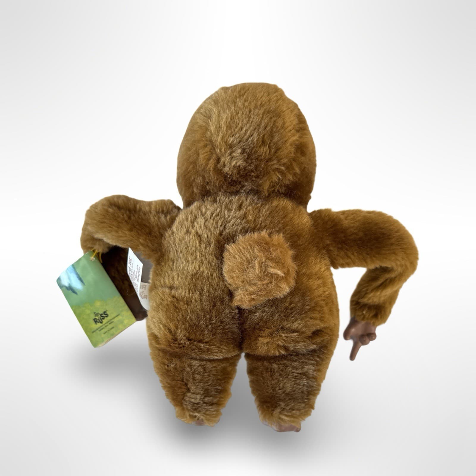 Vintage Russ Berrie Plush Monkey Rutherford III Thumb Sucking Gorilla W/ Tag - Thumbnail 3