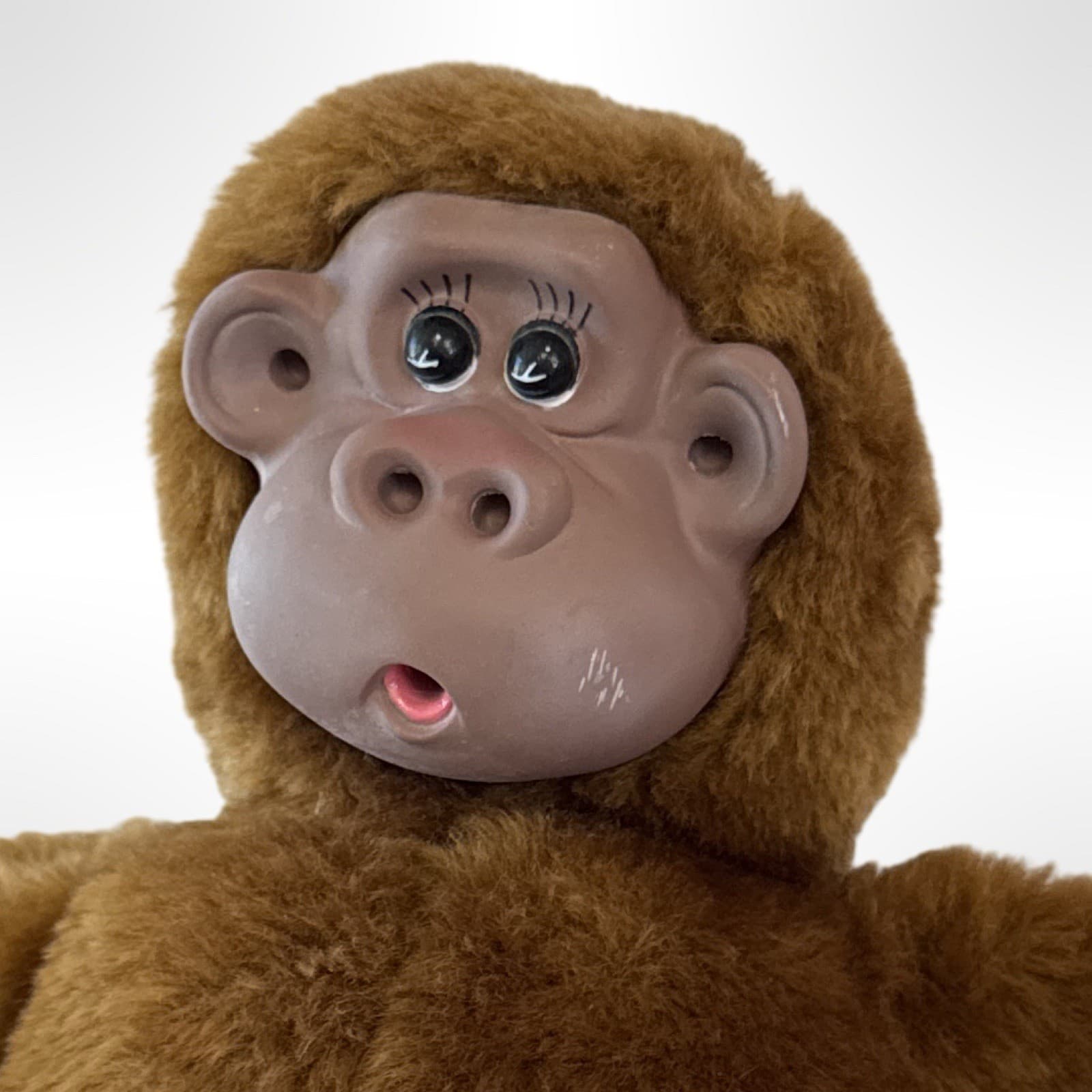 Vintage Russ Berrie Plush Monkey Rutherford III Thumb Sucking Gorilla W/ Tag - Thumbnail 2