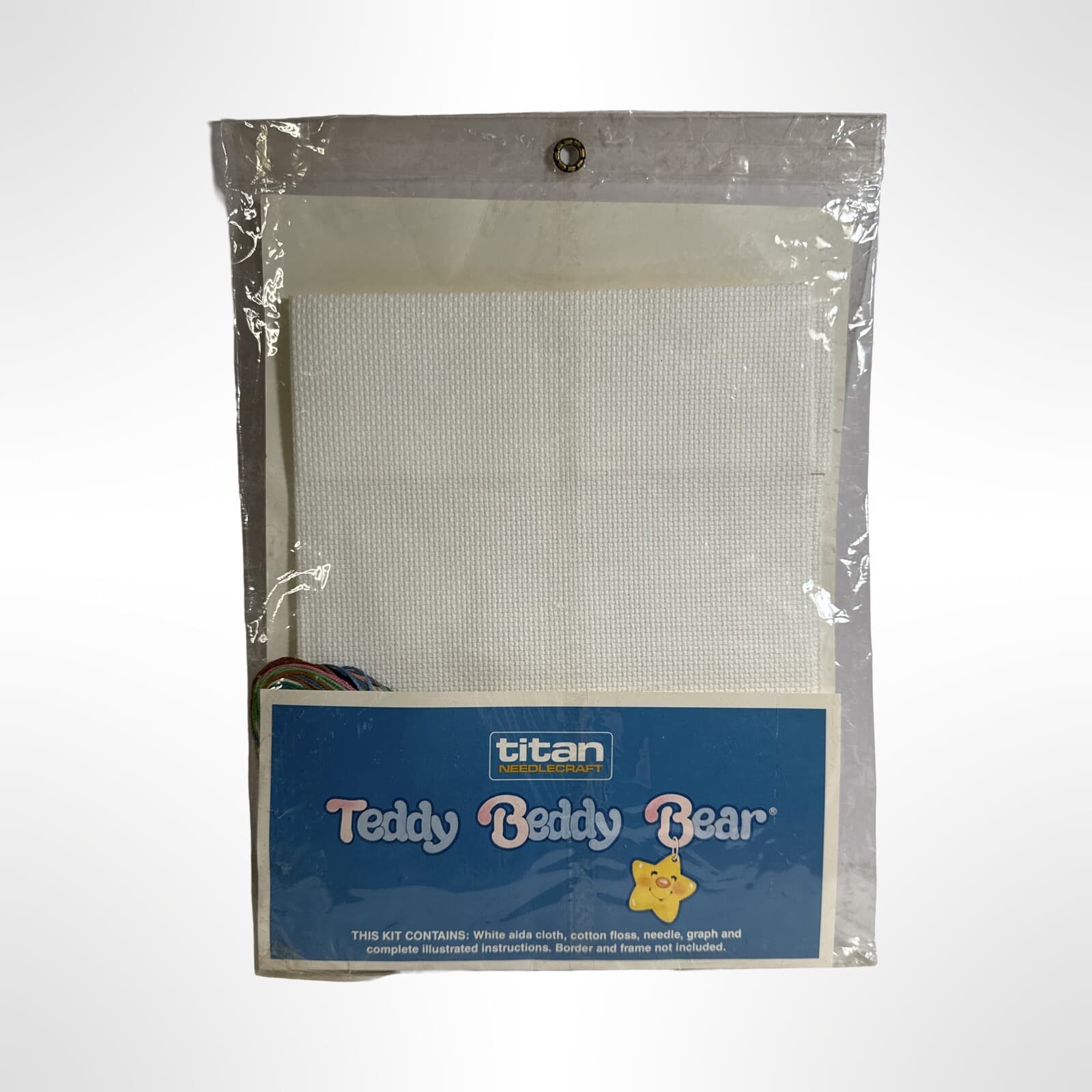 Read Me A Story 1986 Teddy Beddy Bear Cross Stitch Picture 11"X14" Needlecraft - Thumbnail 2