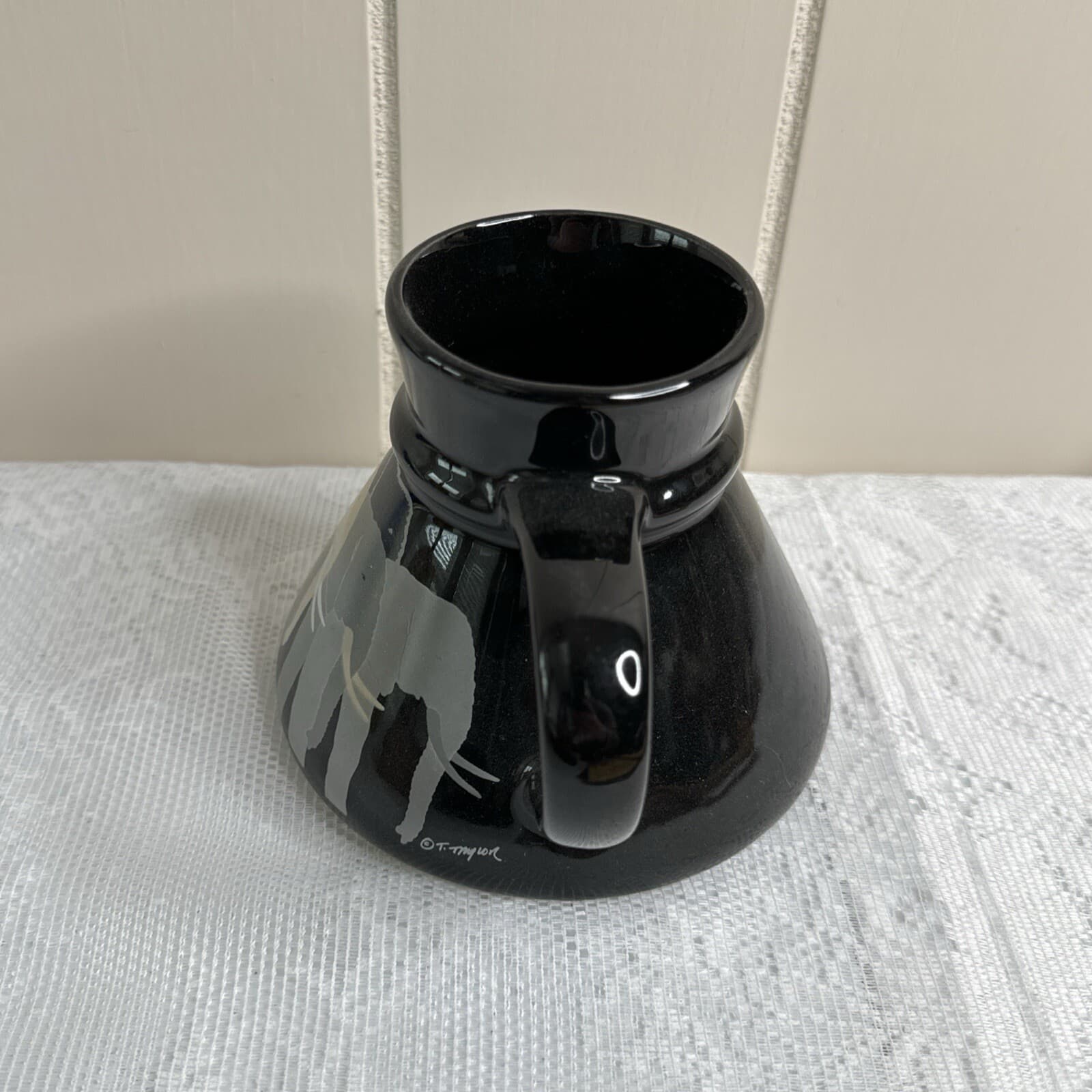 Vintage Otagiri Tom Taylor Elephants "TUSKERS", No Spill Base Travel Mug - Thumbnail 2