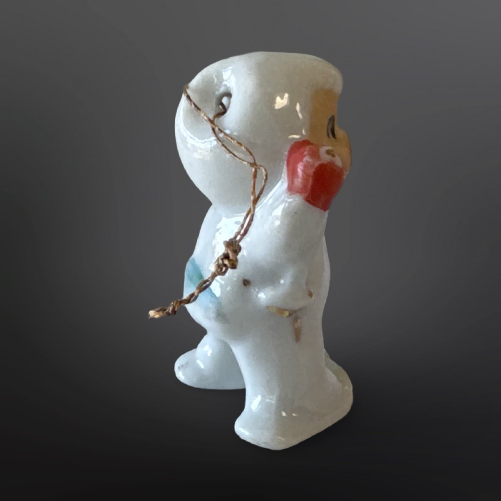 Holt Howard Snow Baby Ceramic Mini Porcelain Ornament Japan 1950s HTF - Thumbnail 2