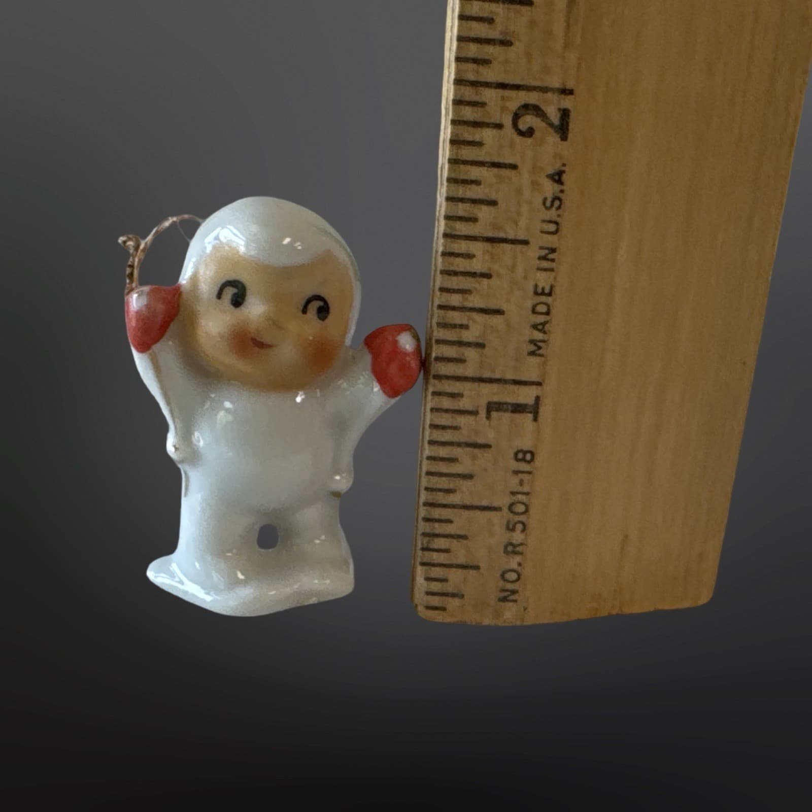 Holt Howard Snow Baby Ceramic Mini Porcelain Ornament Japan 1950s HTF - Thumbnail 7