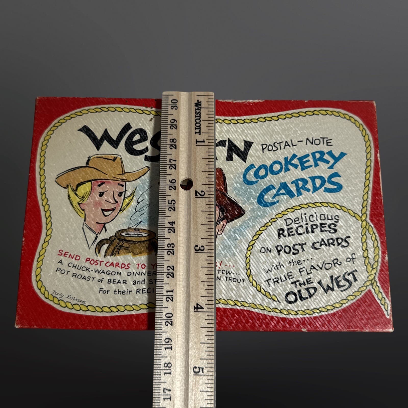 Vintage Western Postal-Note Cookery Cards Mary Dorman Silly Recipe Postcards - Thumbnail 13