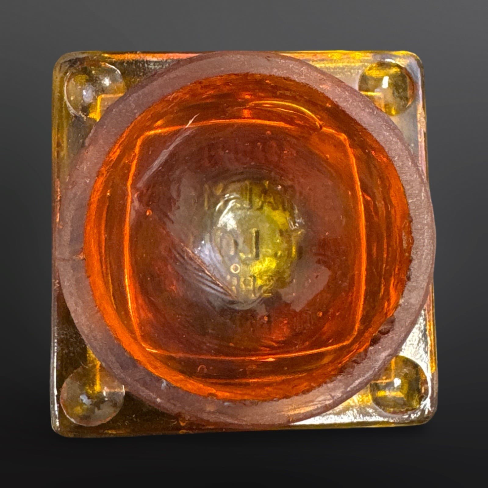 Vintage Amberina Cadmium Glass Young Dental Co Dentist Tool UV Glows- Rare - Thumbnail 7
