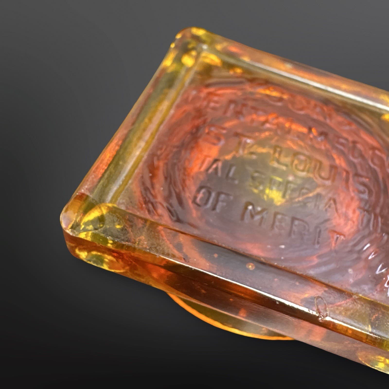 Vintage Amberina Cadmium Glass Young Dental Co Dentist Tool UV Glows- Rare - Thumbnail 10