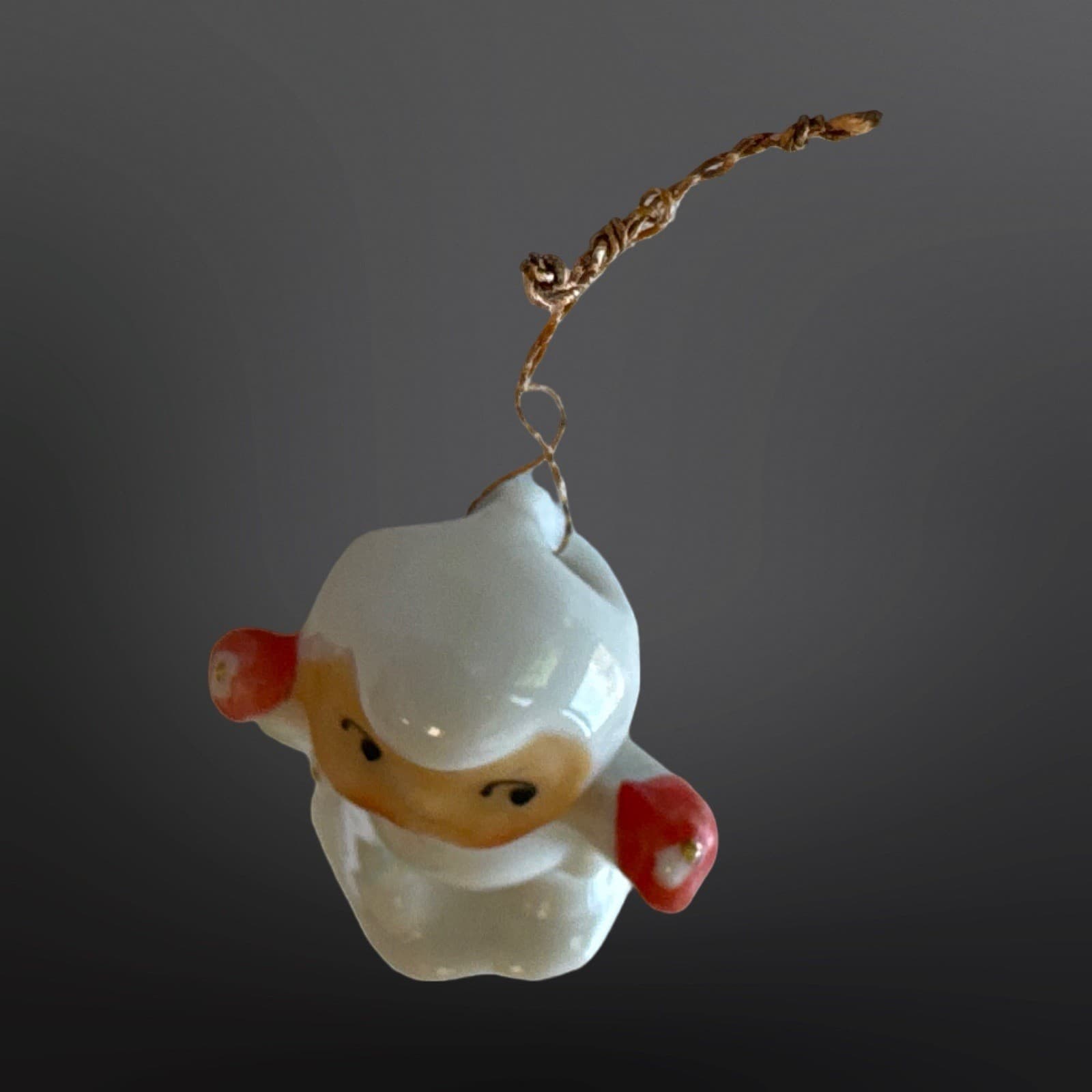 Holt Howard Snow Baby Ceramic Mini Porcelain Ornament Japan 1950s HTF - Thumbnail 6