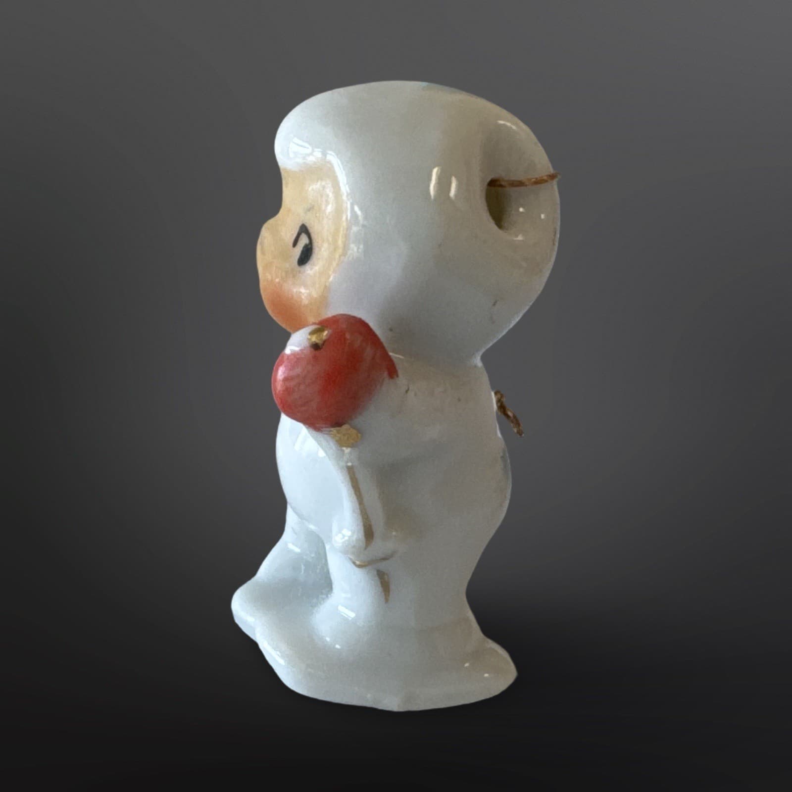 Holt Howard Snow Baby Ceramic Mini Porcelain Ornament Japan 1950s HTF - Thumbnail 4