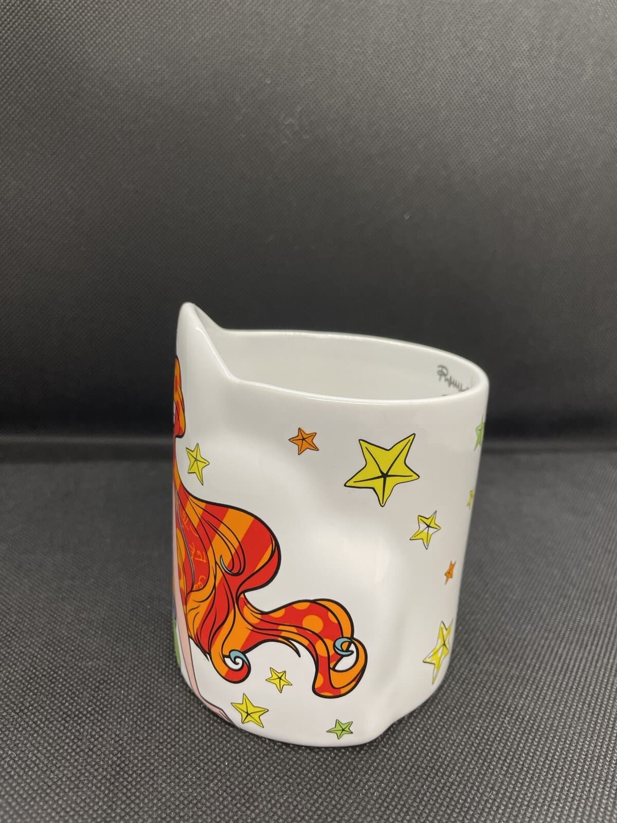 Disney Romero Britto Little Mermaid Mug Ariel Flounder Pop Art Disneyana - Thumbnail 2