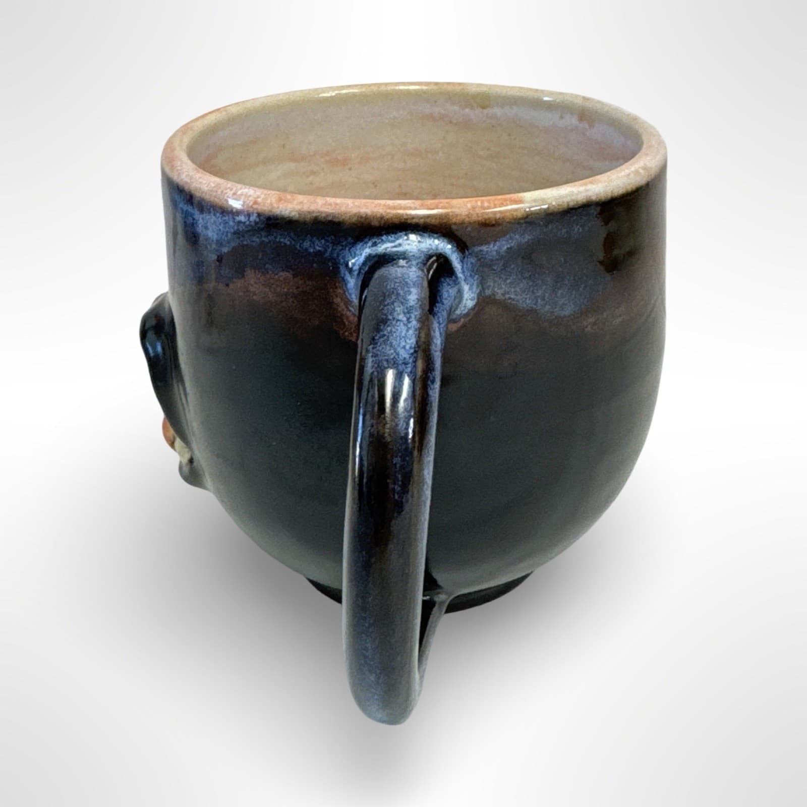 Katnap Studio Pottery Mouthy Mug Handmade Pottery Signed 2022 - Thumbnail 4