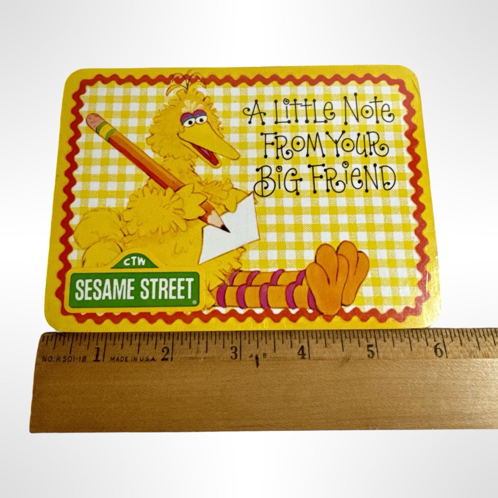 Vintage 20 Sealed Big Bird Postcards: Sesame Street 1977 NOS - Thumbnail 4