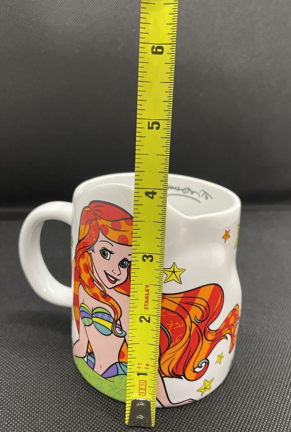 Disney Romero Britto Little Mermaid Mug Ariel Flounder Pop Art Disneyana - Thumbnail 10
