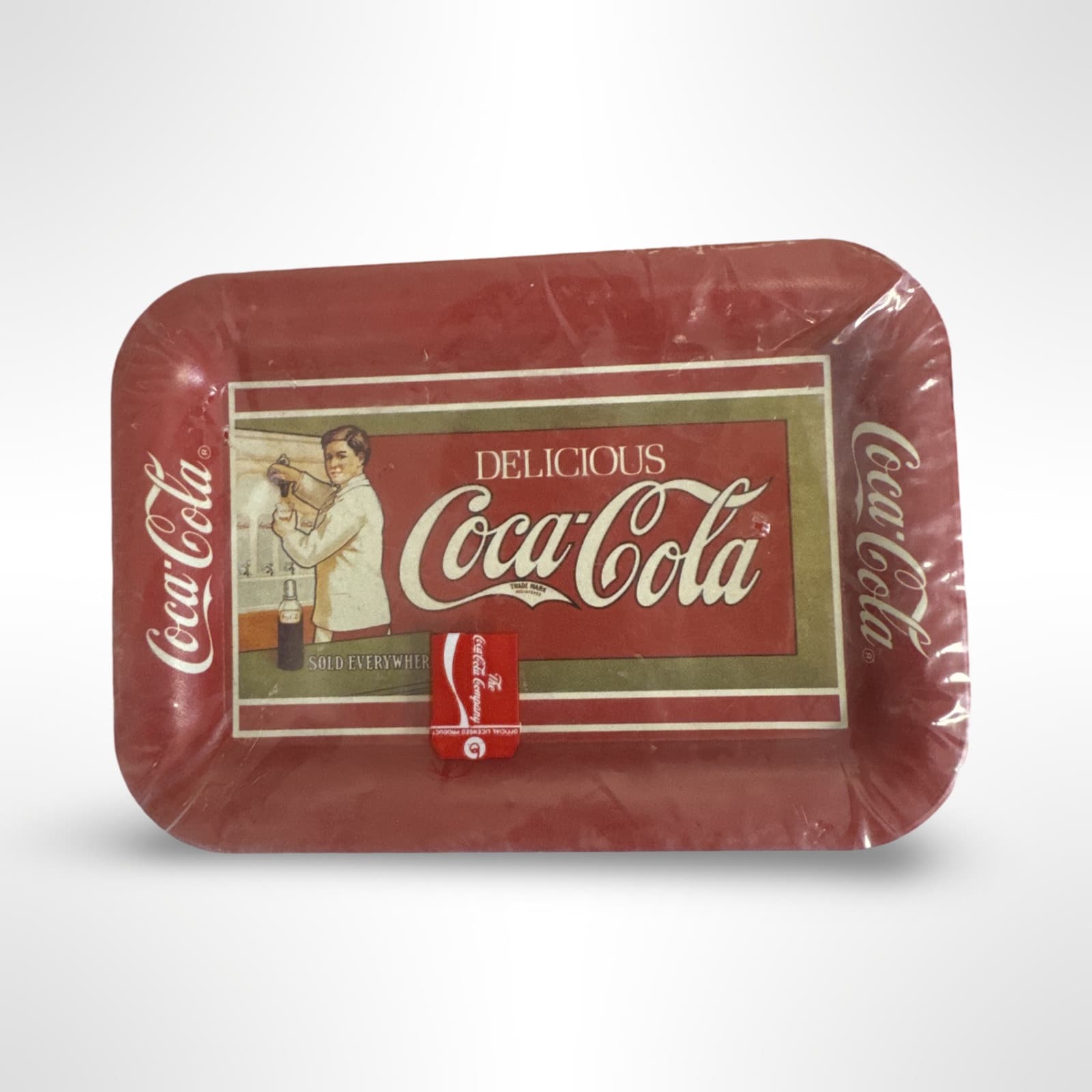 Vintage COCA- COLA CHANGE TRAYS 3 Different Designs Sealed NOS Tin Metal 1983 - Thumbnail 3
