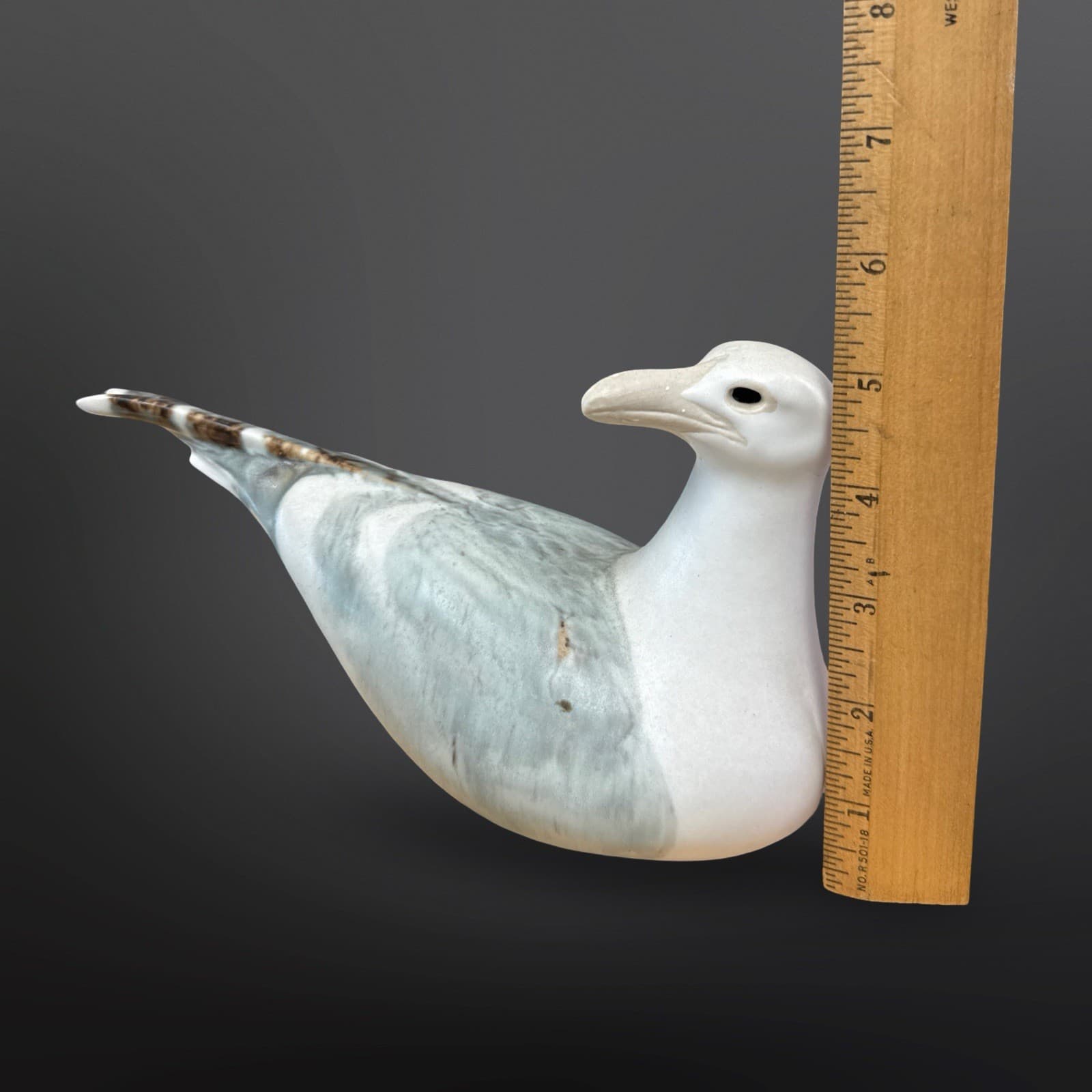 Vintage Anderson Design AD Studio Art Pottery Hand Painted Seagull Figurine 8" - Thumbnail 8