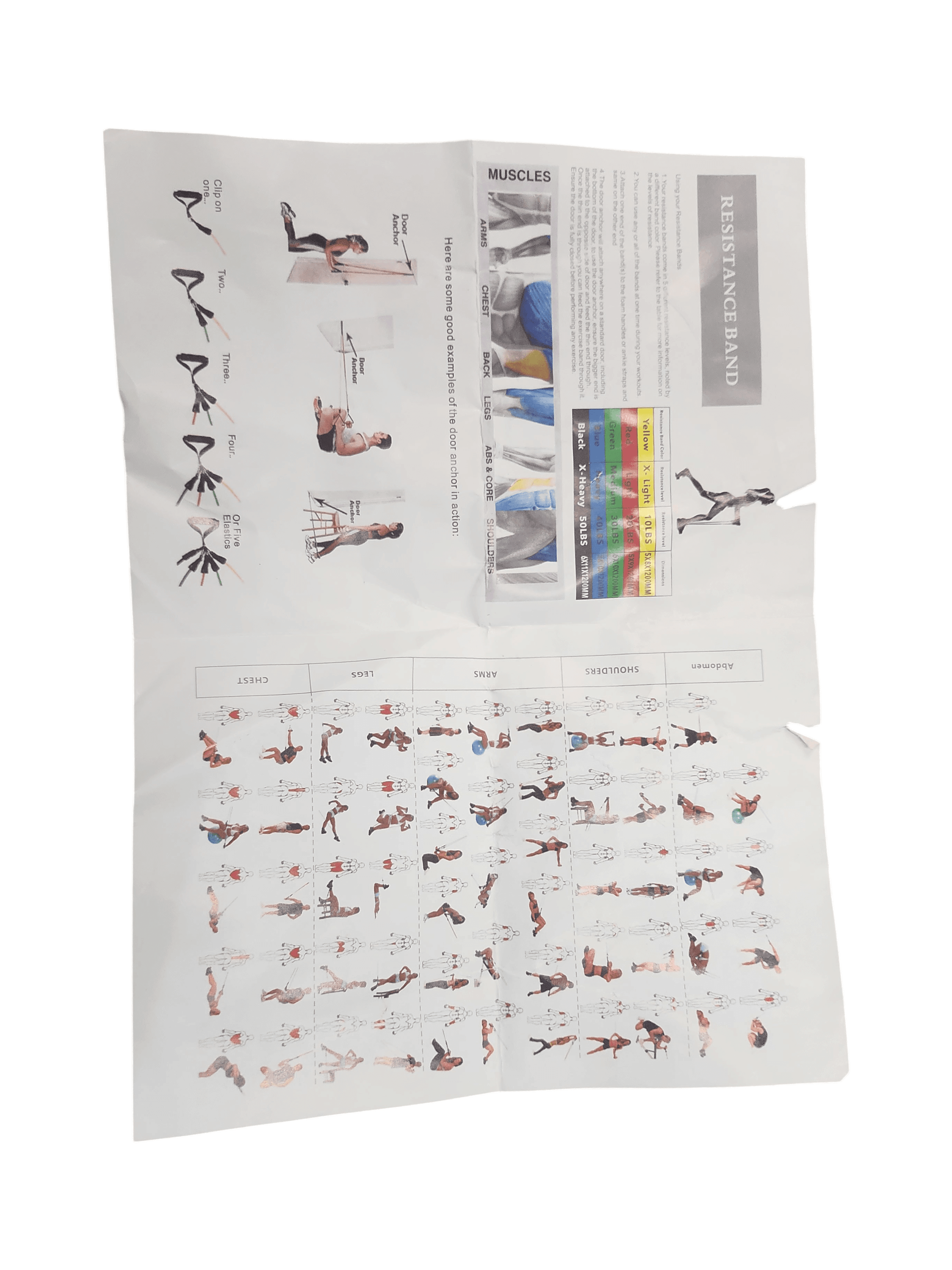Resistance Band Set with Handles and Attachments - Thumbnail 4