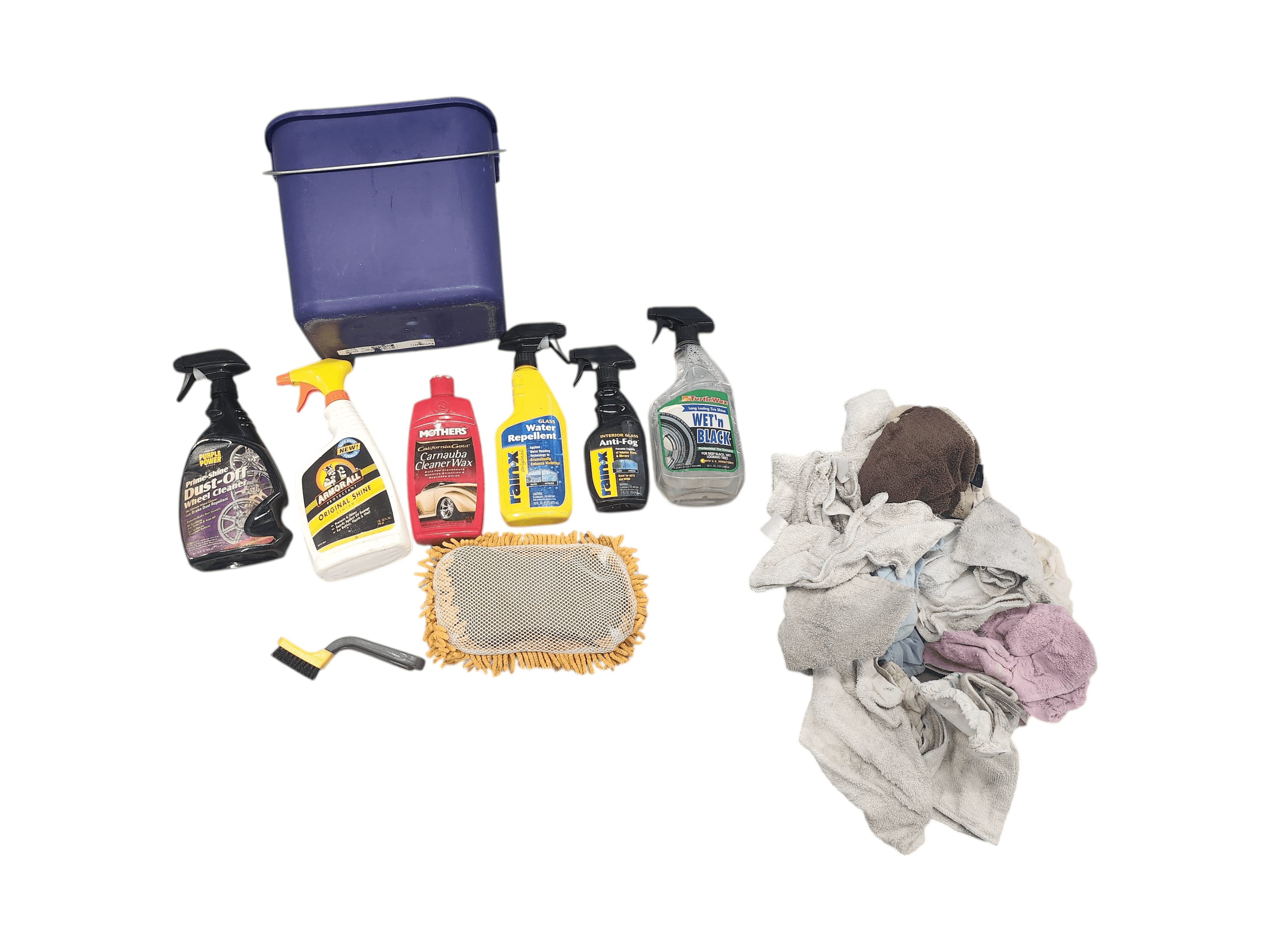 Car Cleaning Kit with Mothers, Armor All, and Rain-X Products