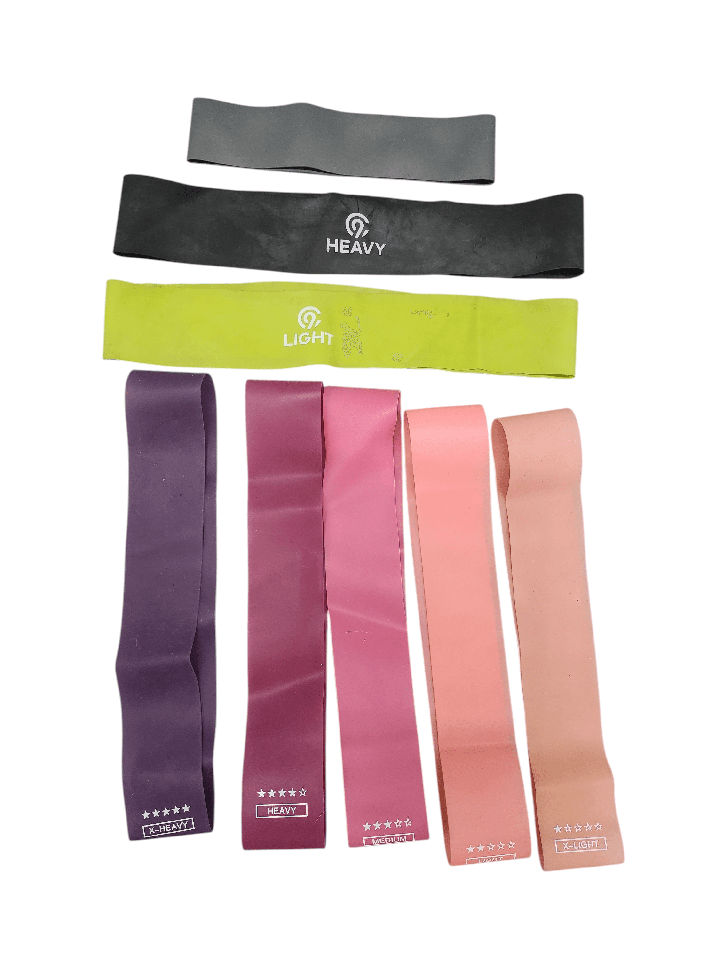 Resistance Bands Set with Mesh Bag - Various Strengths