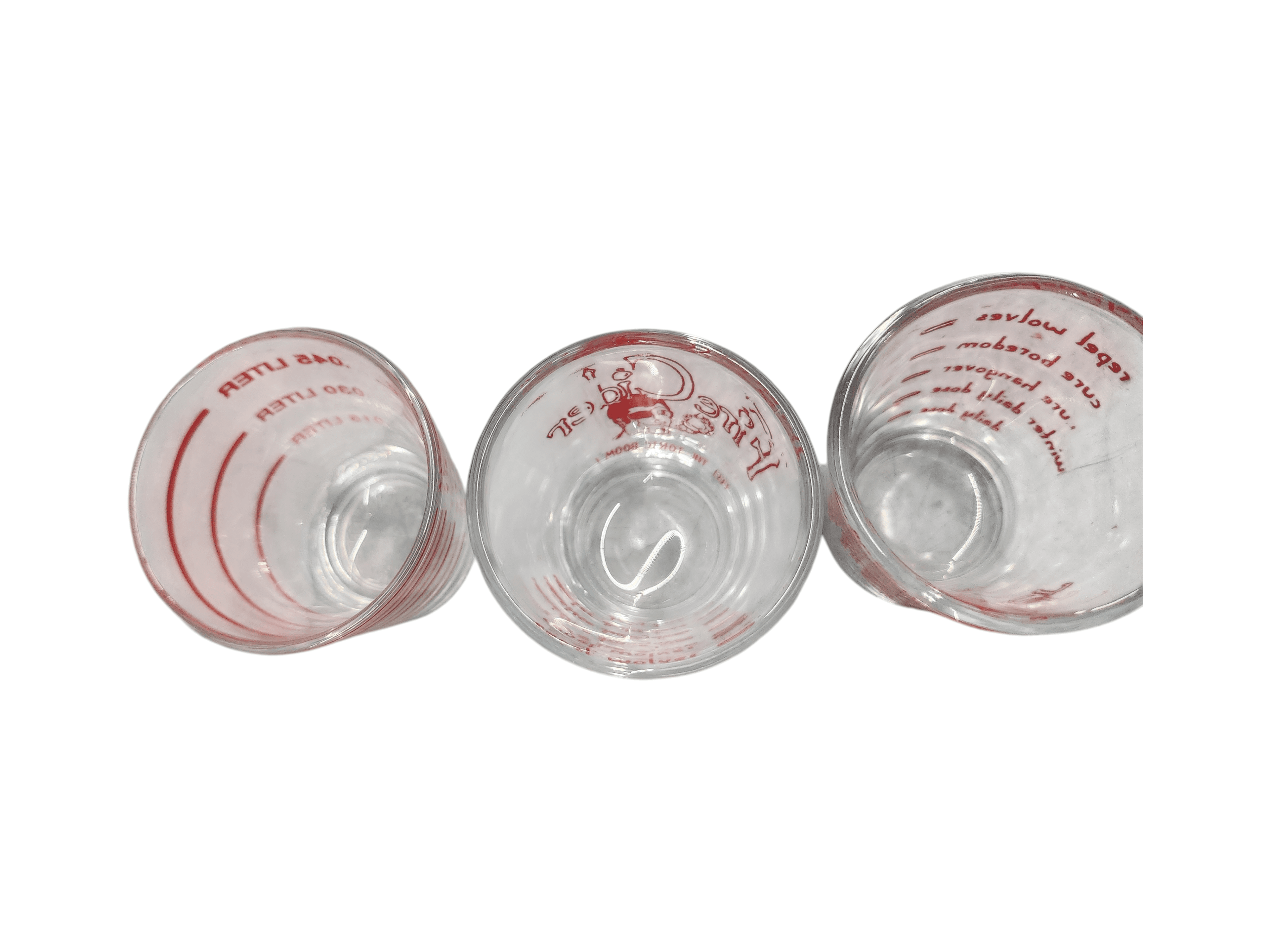 Fire Cider Shot Glass Set of 3 with Measurement Markings - Thumbnail 2