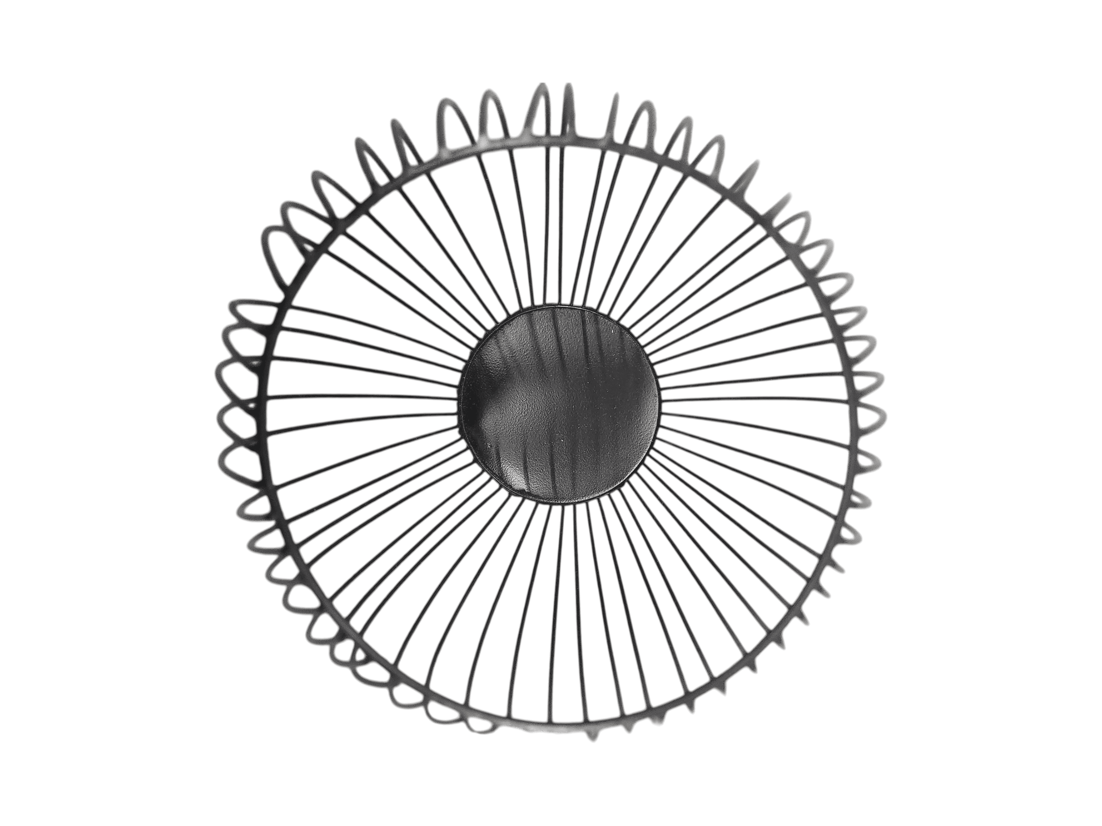 Black Wire Metal Basket Decorative Home Accent - Thumbnail 2