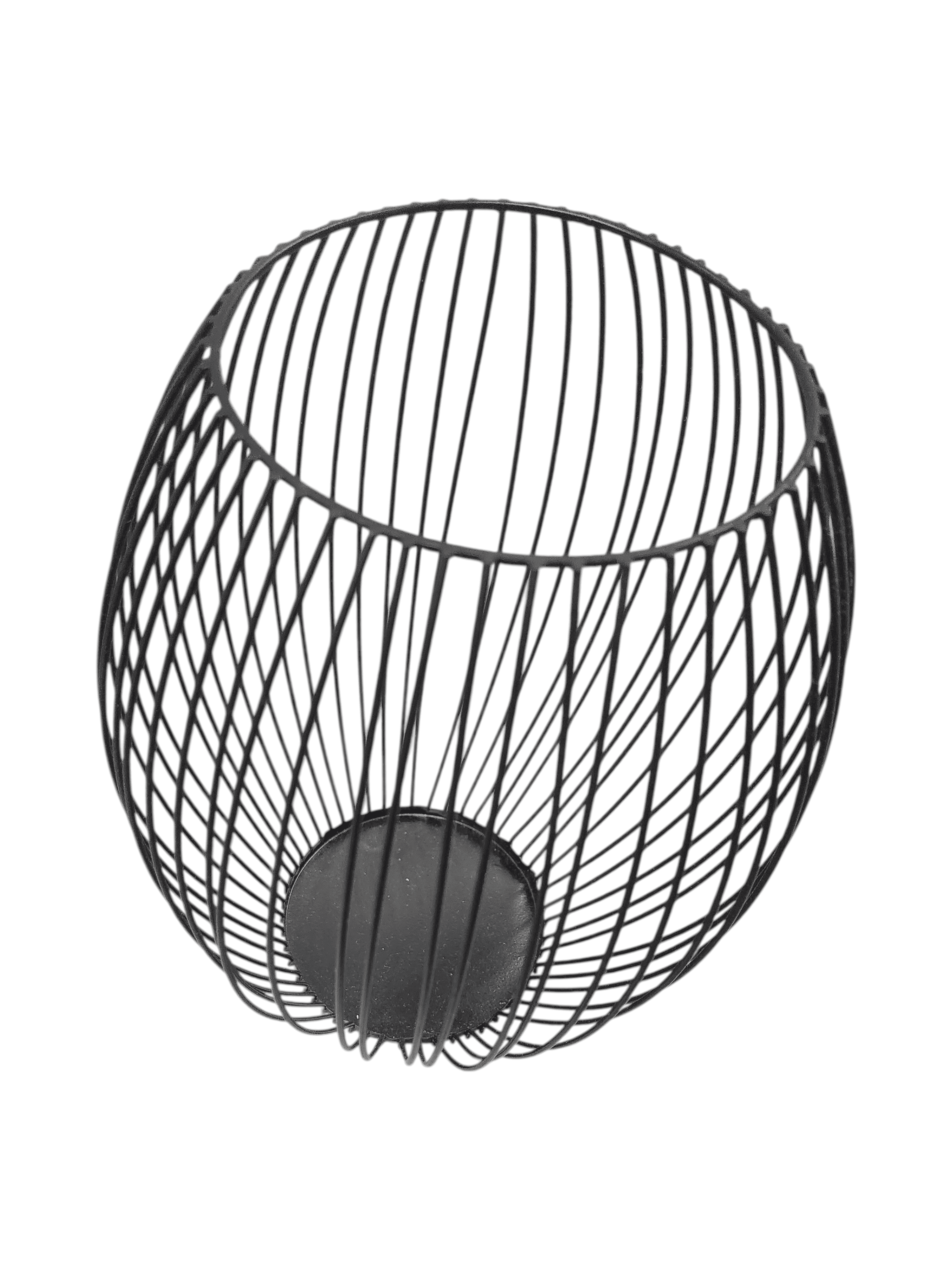 Black Wire Metal Basket Decorative Home Accent