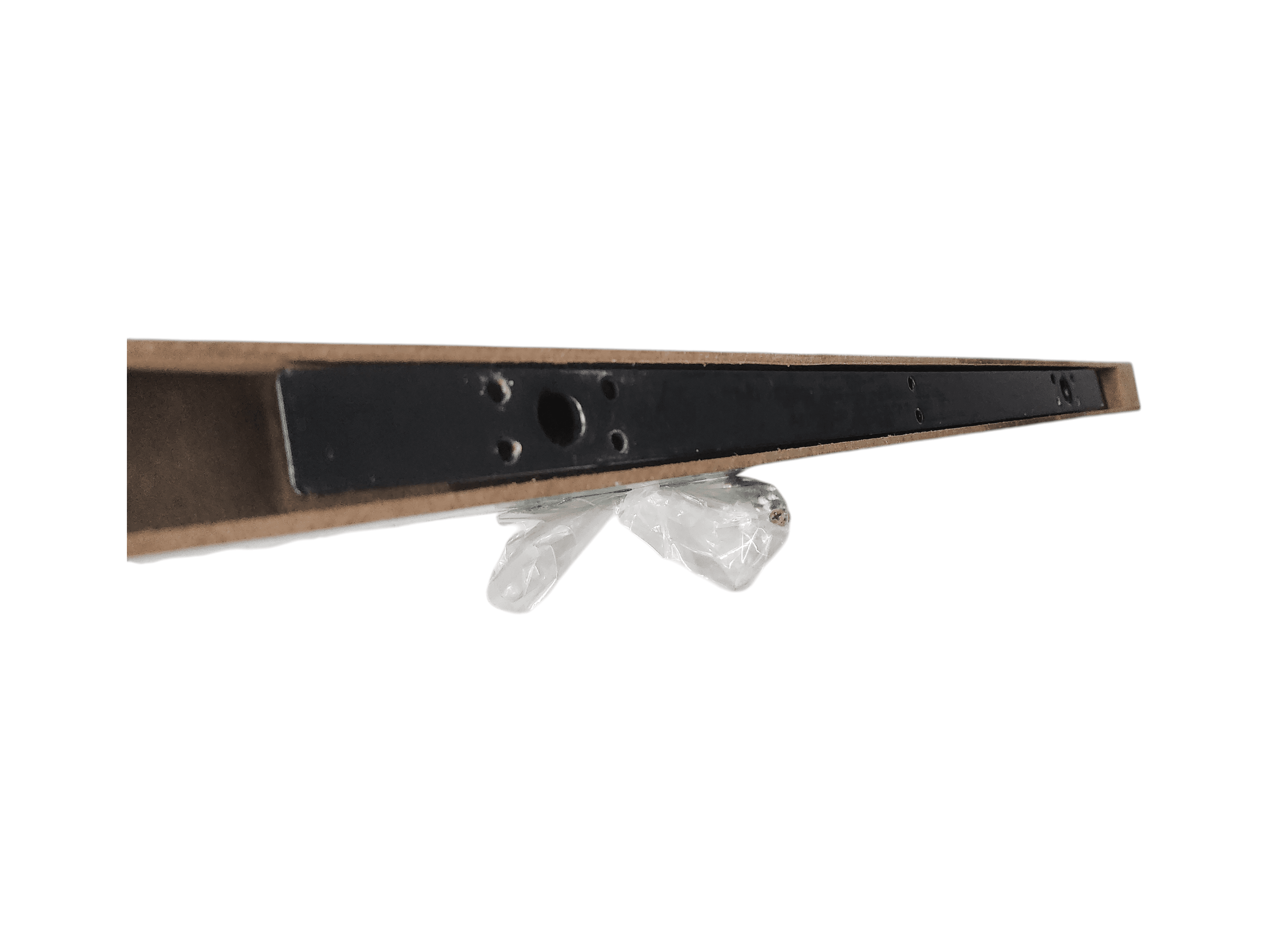 Dark Brown Wall Mount Shelf Bracket with Hardware - Thumbnail 4