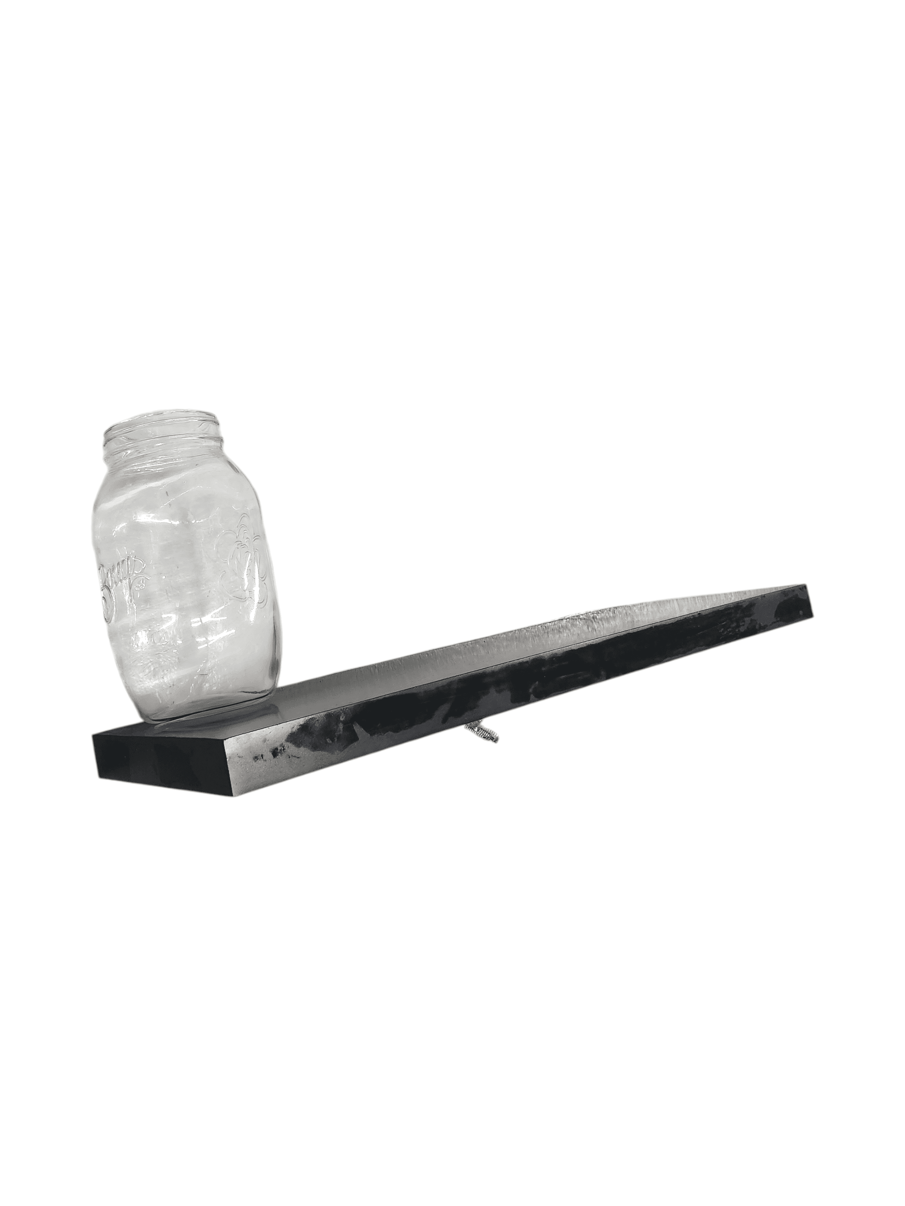 Dark Brown Wall Mount Shelf Bracket with Hardware - Thumbnail 2