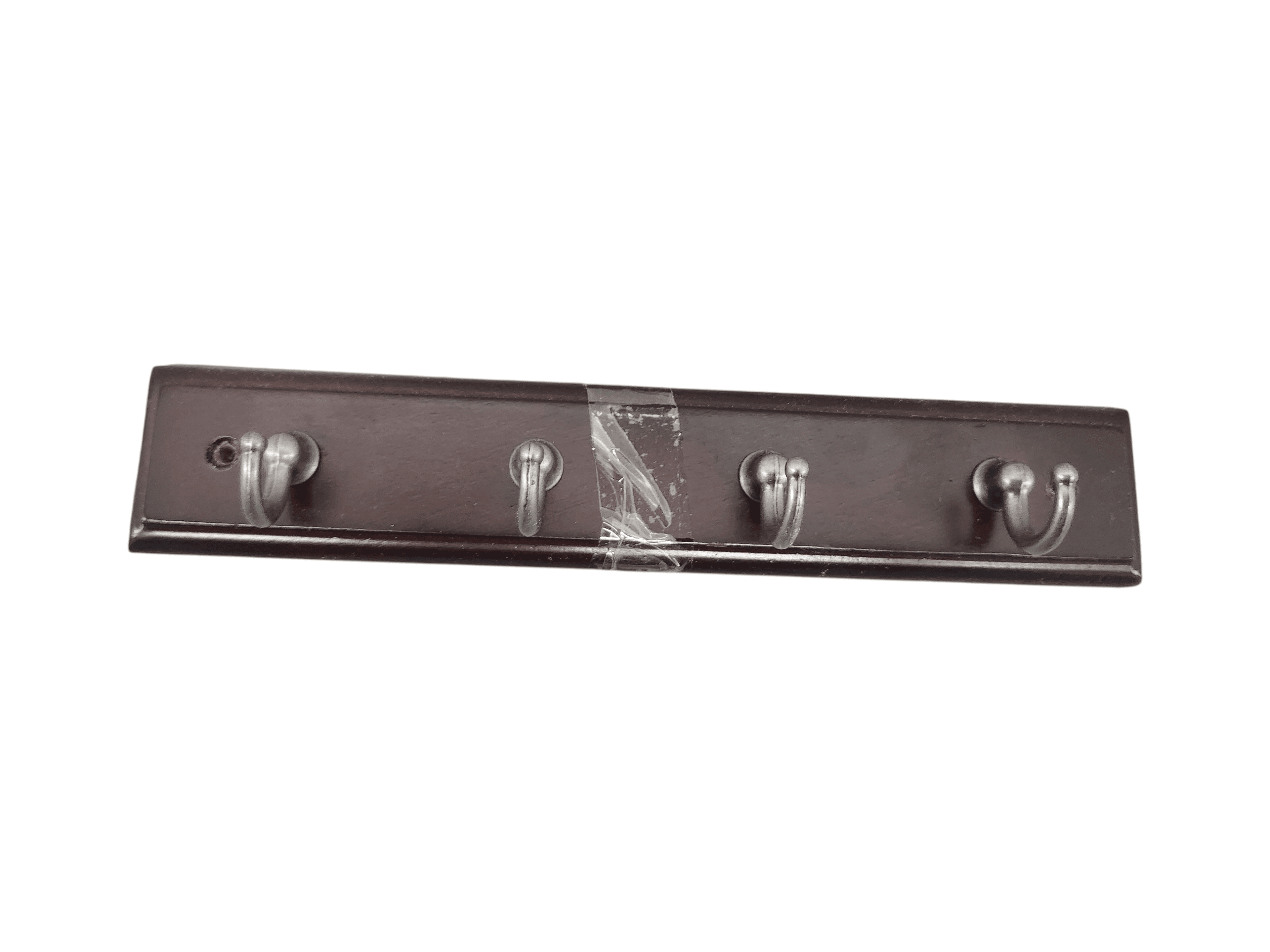 Wooden Wall Mounted 4 key ring rack - Thumbnail 3