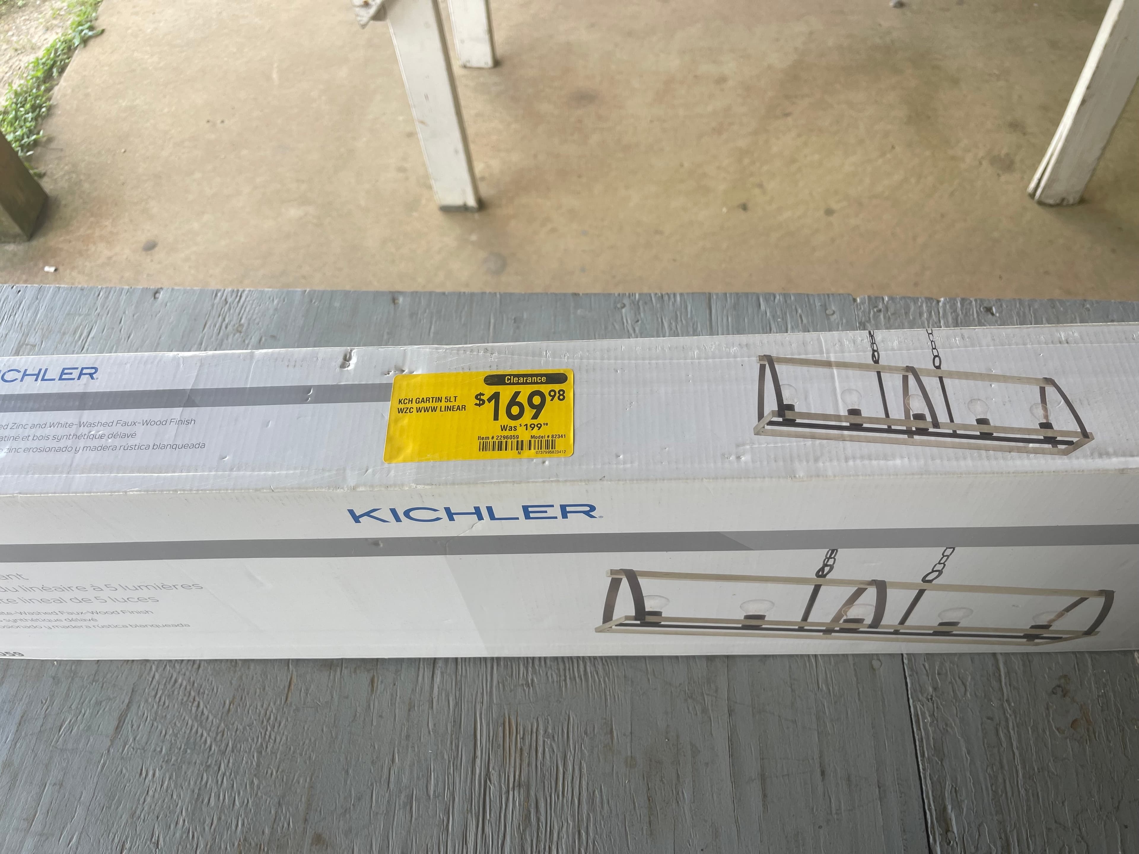 Kichler Gartin 5-Light Linear Chandelier – New in Box - Thumbnail 3