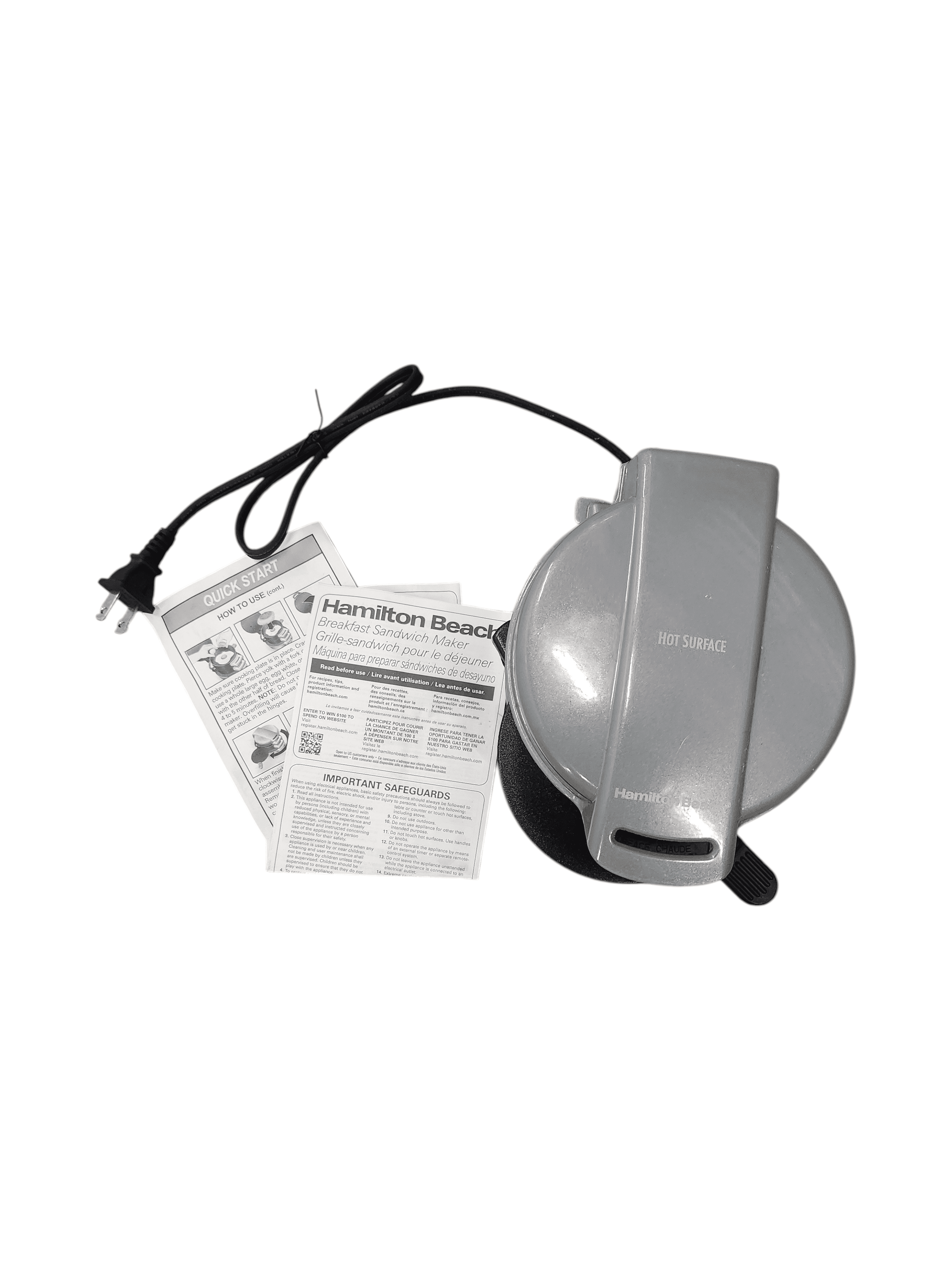 Hamilton Beach Breakfast Sandwich Maker