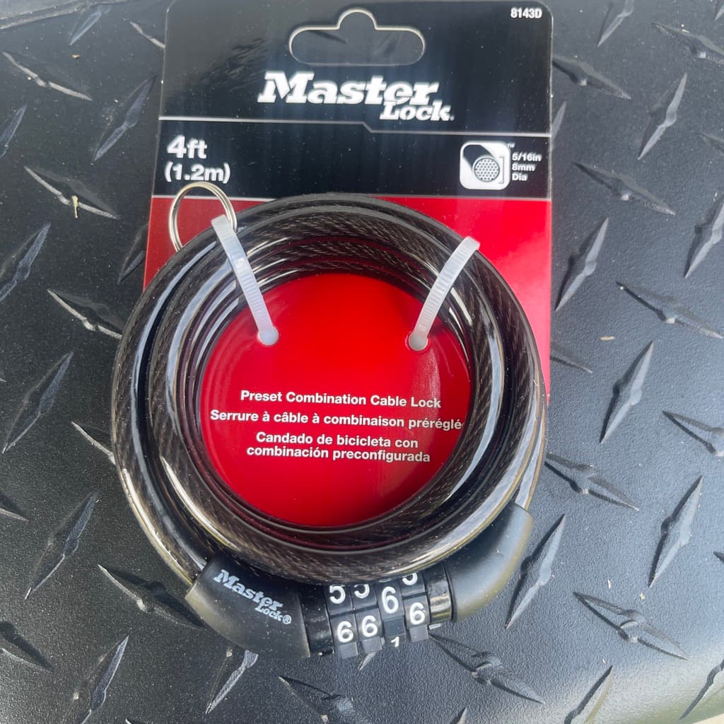 Master Lock 4ft Preset Combination Cable Lock