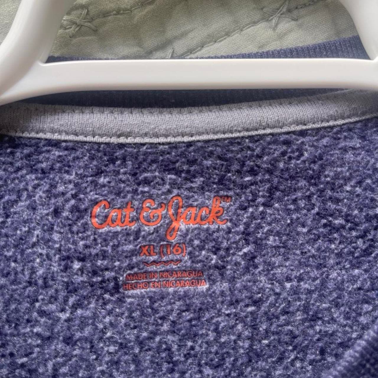 Cat & Jack Kids Sunday Funday Fleece Sweatshirt XL - Thumbnail 4