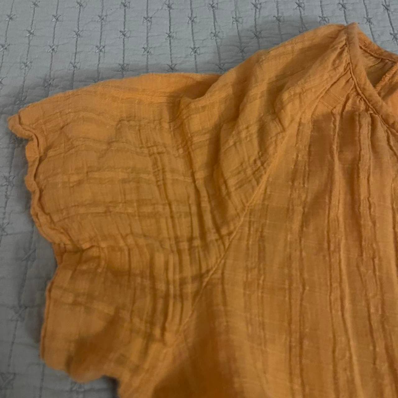 Yellow babydoll dress with ruffle sleeves. Size: L #yellow #babydoll #summerdress #feminine #KnoxRose - Thumbnail 5