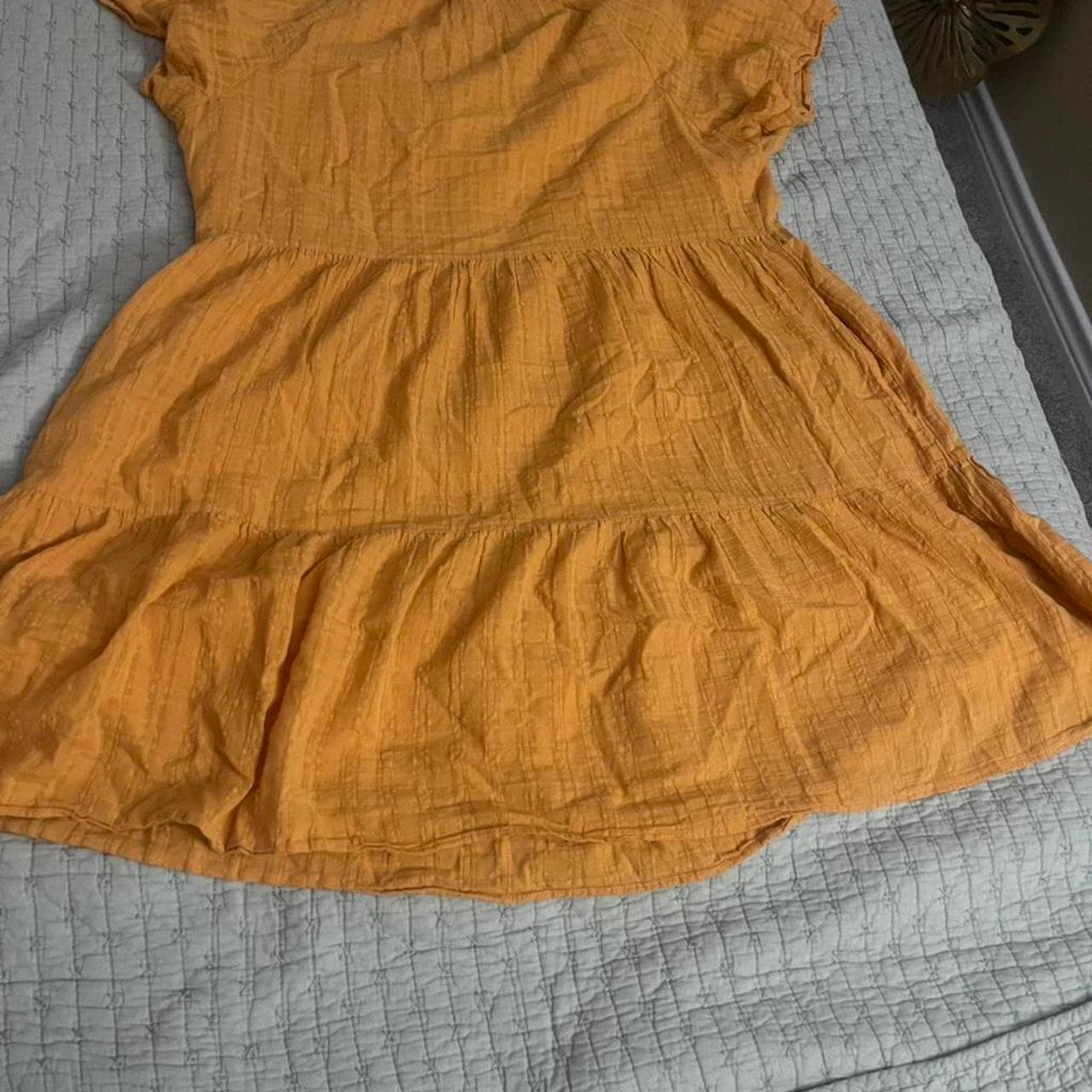 Yellow babydoll dress with ruffle sleeves. Size: L #yellow #babydoll #summerdress #feminine #KnoxRose - Thumbnail 6