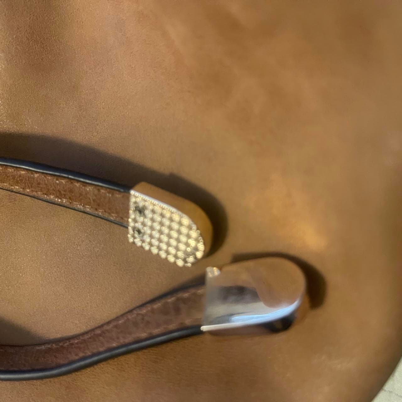 Large Brown Faux Leather Boho Handbag - Thumbnail 2