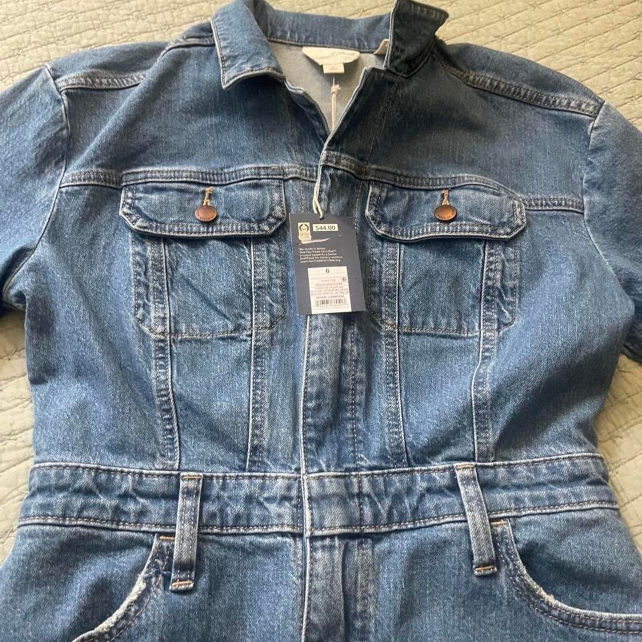 NWT Universal Thread blue denim maxi dress with a split size 6R #maxi #denim #dress #newwithtags - Thumbnail 3
