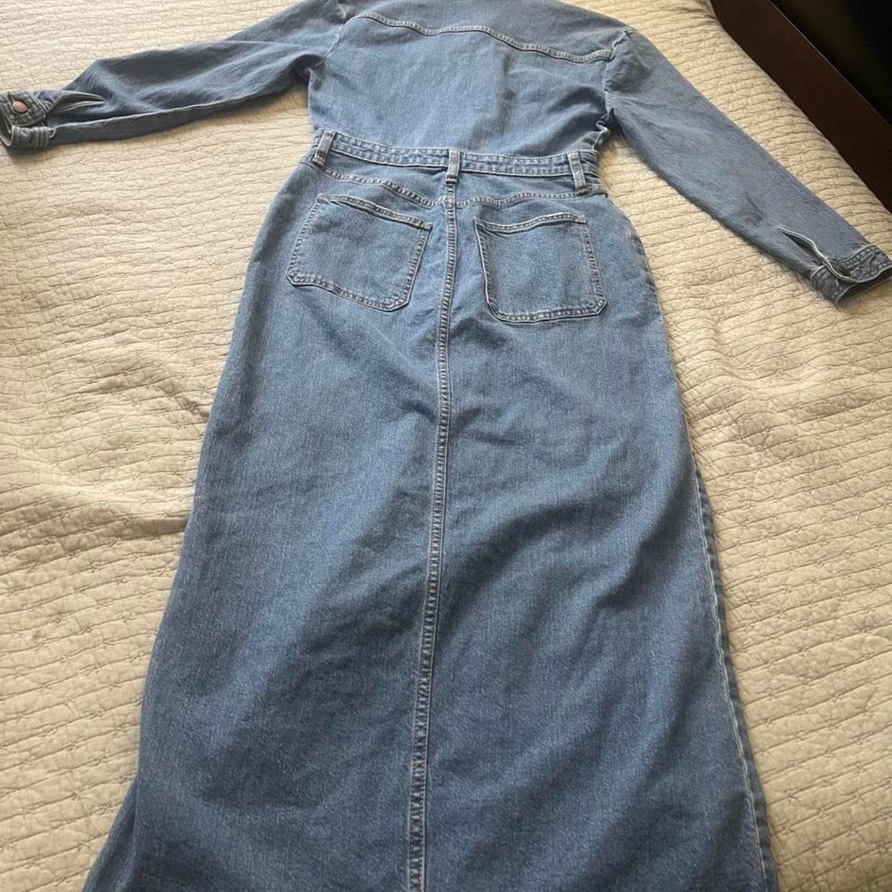 NWT Universal Thread blue denim maxi dress with a split size 6R #maxi #denim #dress #newwithtags - Thumbnail 6