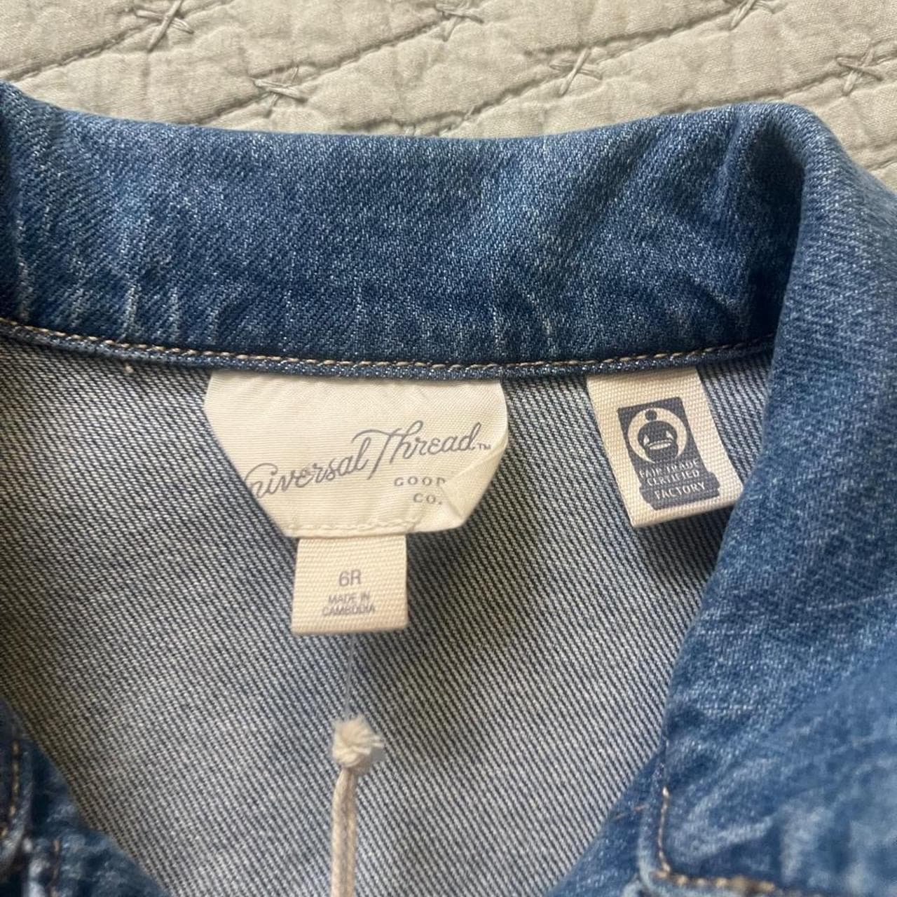 NWT Universal Thread blue denim maxi dress with a split size 6R #maxi #denim #dress #newwithtags - Thumbnail 5