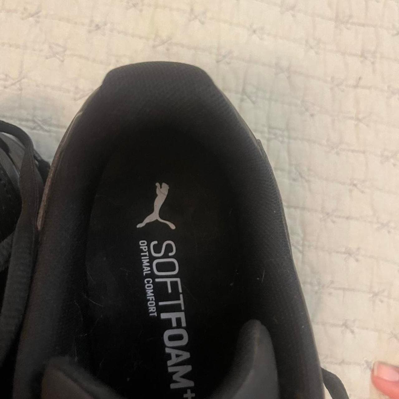 Black Puma sneakers with perforations #puma #athletic - Thumbnail 3
