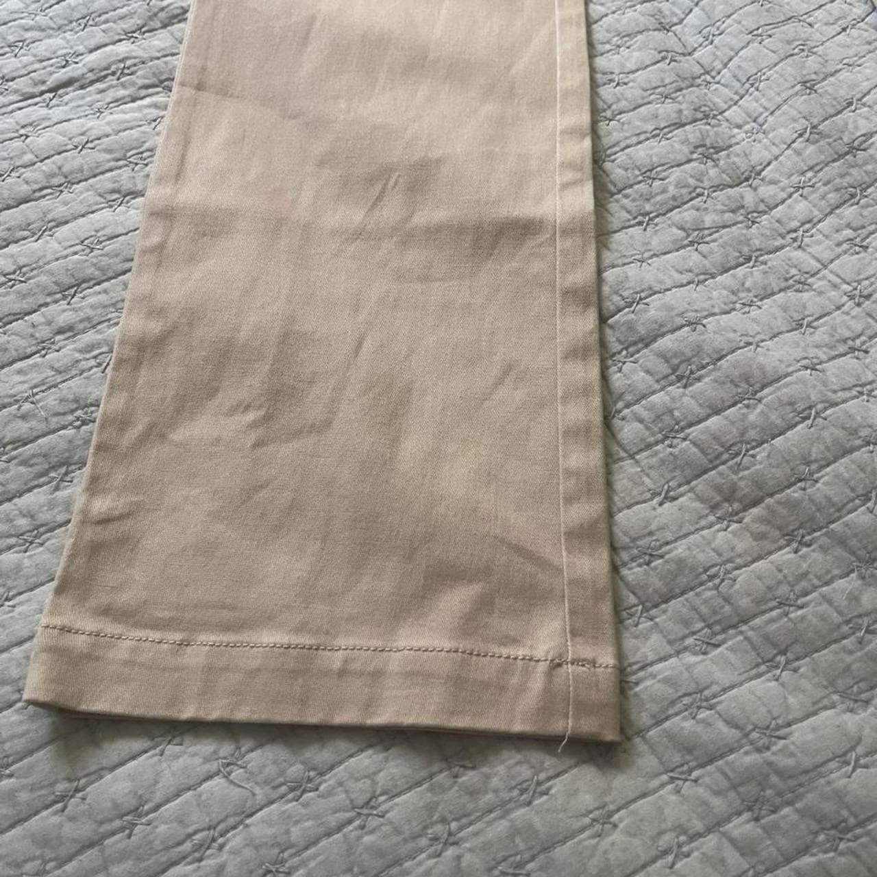 Old Navy Tan High Rise Flare Pants Size 12 #flare #oldnavy #flarepants #pants #tan - Thumbnail 2