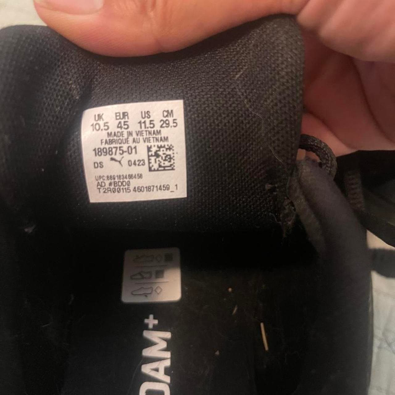 Black Puma sneakers with perforations #puma #athletic - Thumbnail 6
