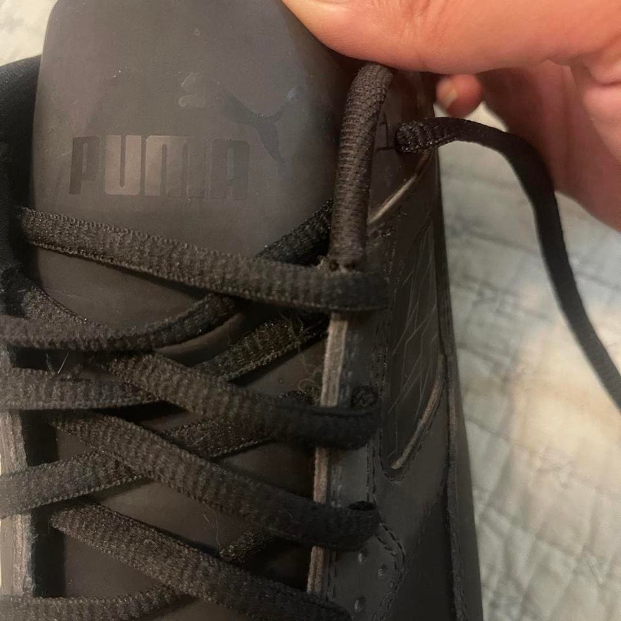 Black Puma sneakers with perforations #puma #athletic - Thumbnail 7