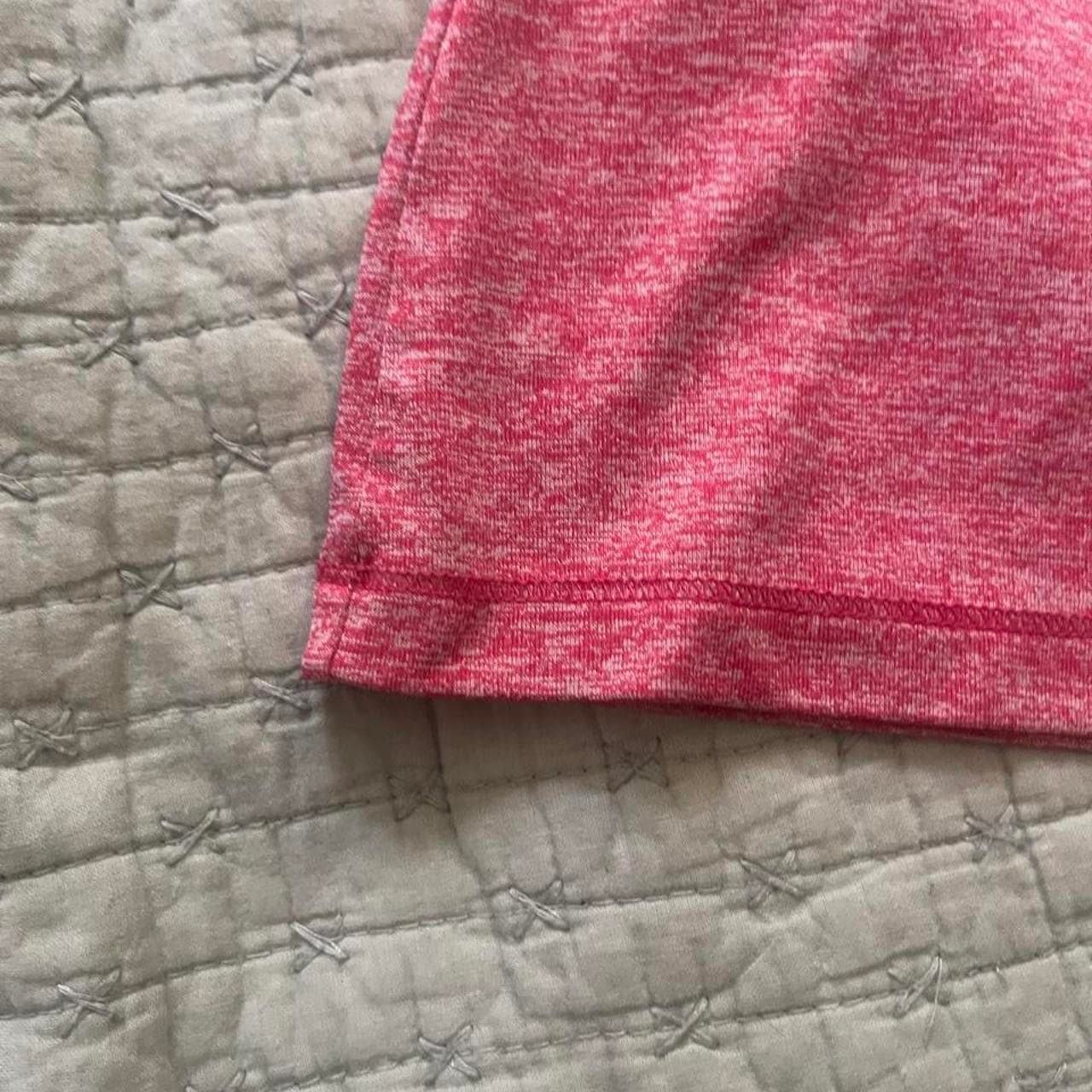 Pink heathered v-neck t-shirt #vneck #heathered #pink - Thumbnail 4